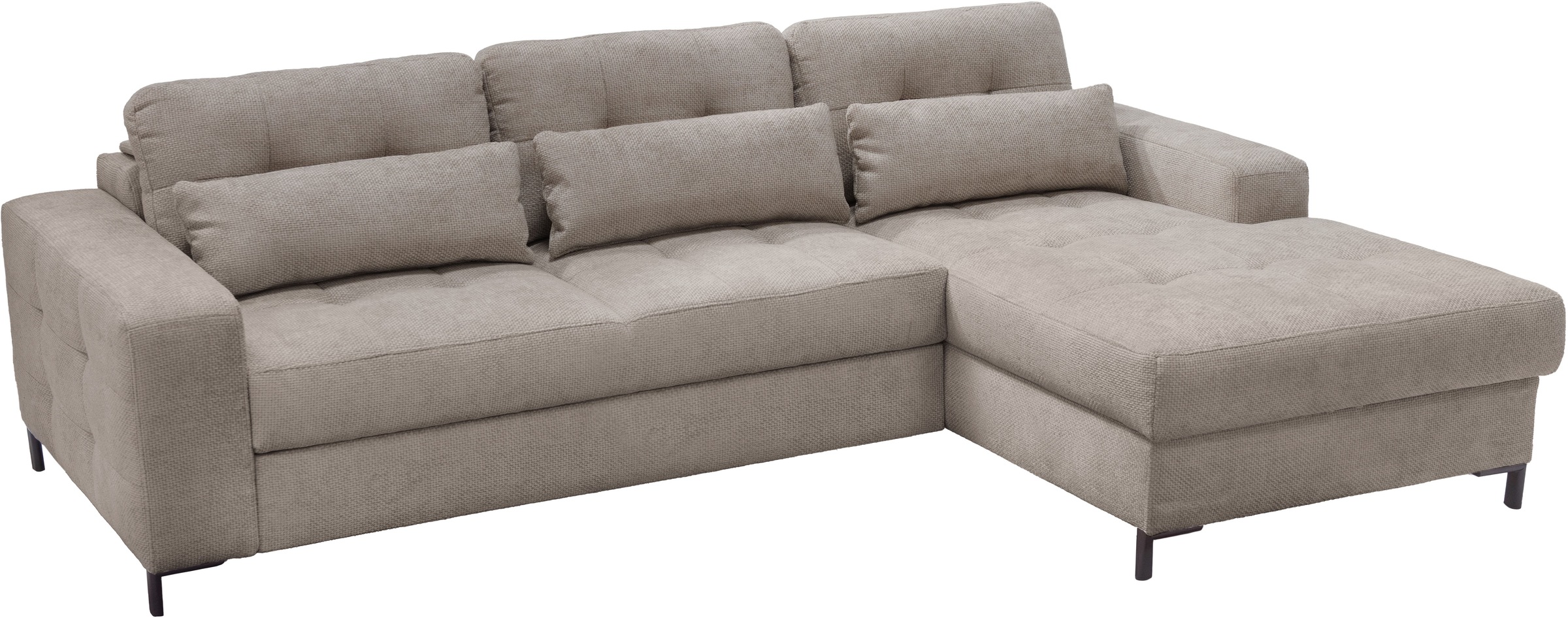exxpo - sofa fashion Ecksofa »Bonito, mit Rücken- und Sitztiefenverstellung, inkl. Bett & Bettkasten« Sitztiefenverstellung,Höhenverstellung