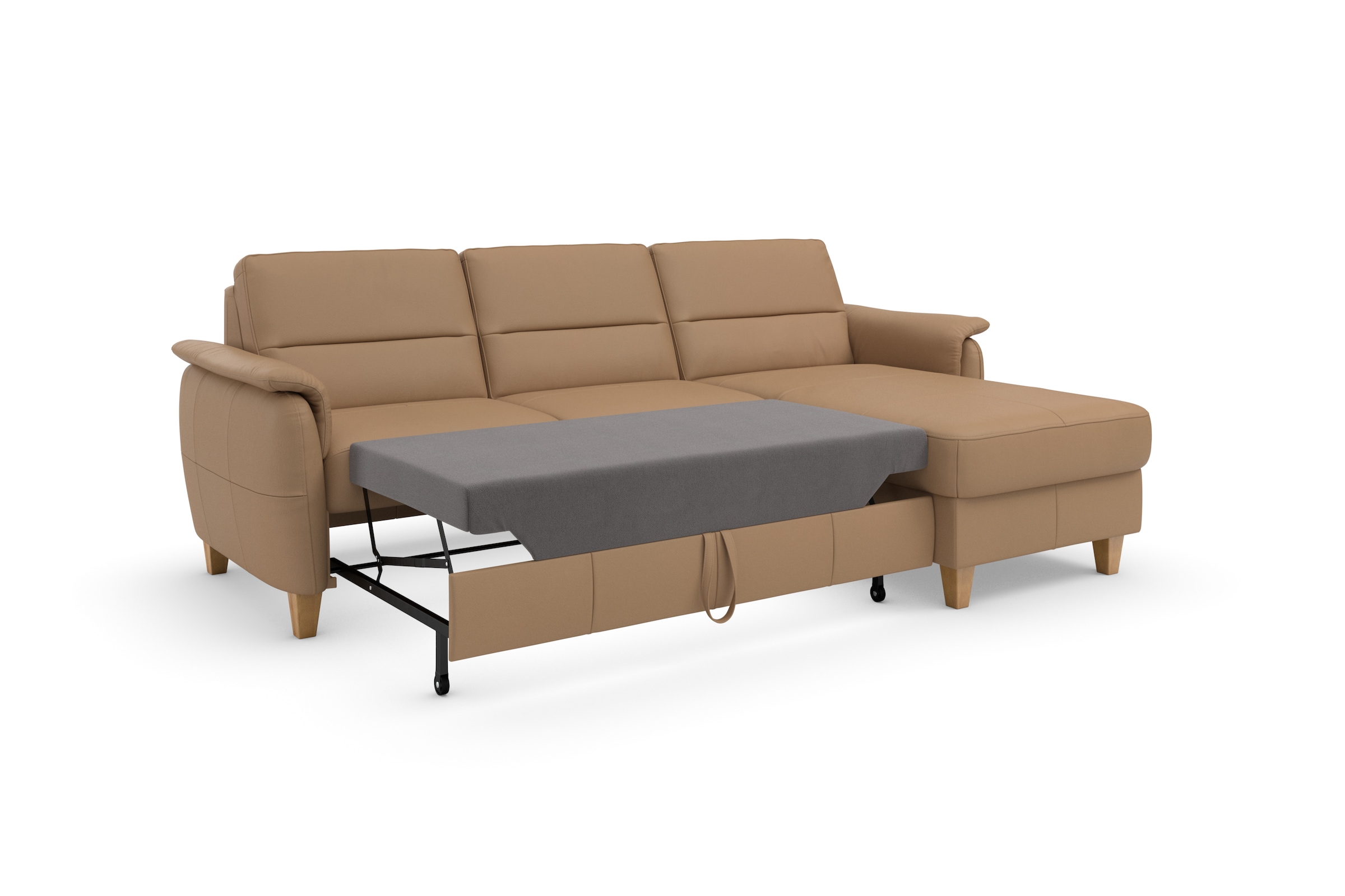 Home affaire Ecksofa »Palmera L-Form«, Federkern, wahlweise mit Bettfunktion und mit/ohne Bettkasten