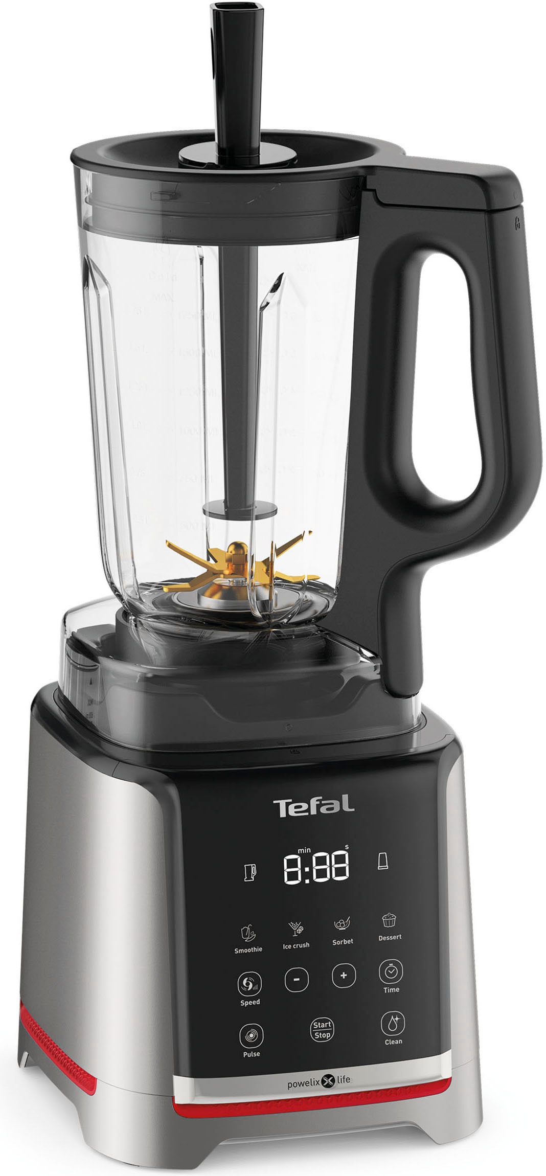 Tefal Standmixer »BL91HD Infiny Mix+ Highspeed«, 1600 W, 5 automatische Programme, Klingen mit Titanbeschichtung