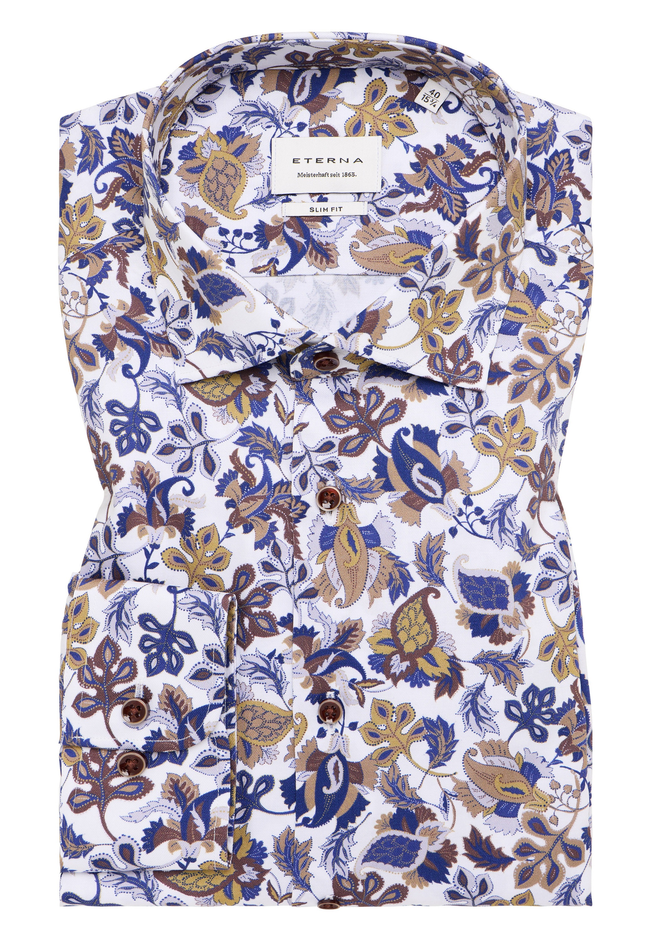 Eterna Langarmhemd »SLIM FIT« NON IRON (bügelfrei)