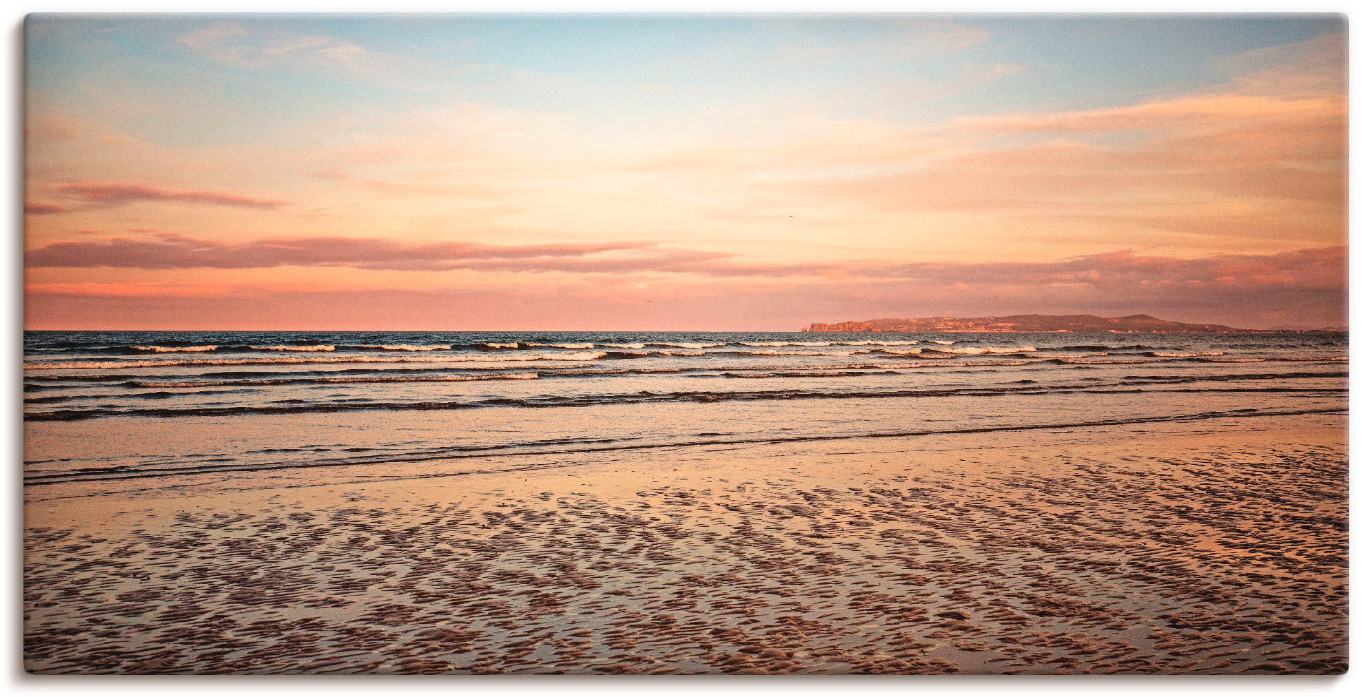 auf bestellen oder Leinwandbild, (1 »Sonnenuntergang im Poster Strand, St.), Wandaufkleber versch. Watt«, als Artland Größen Rechnung Wandbild in
