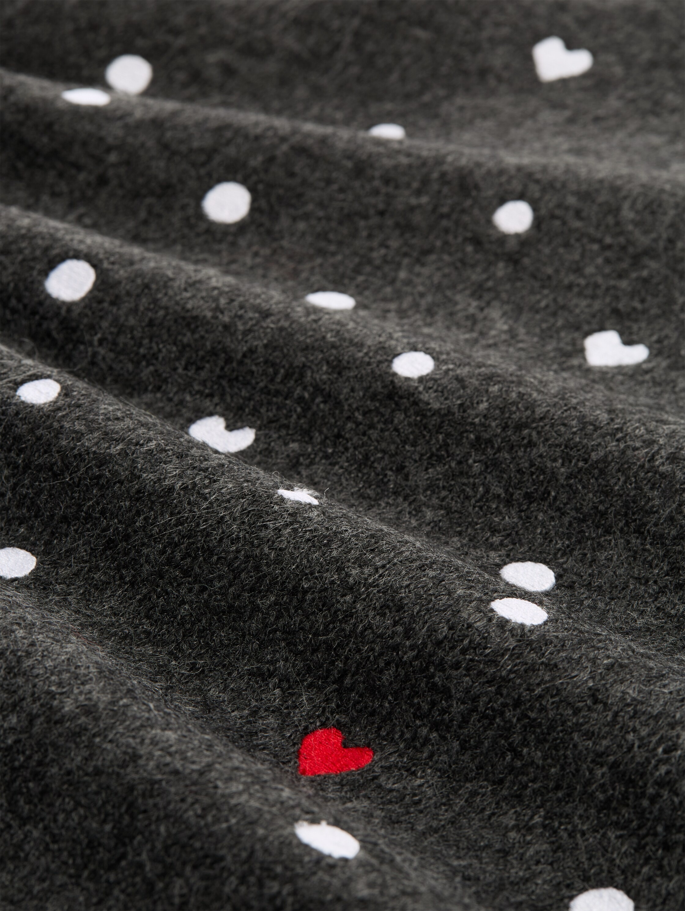 TOM TAILOR Denim Strickpullover mit Stickereien