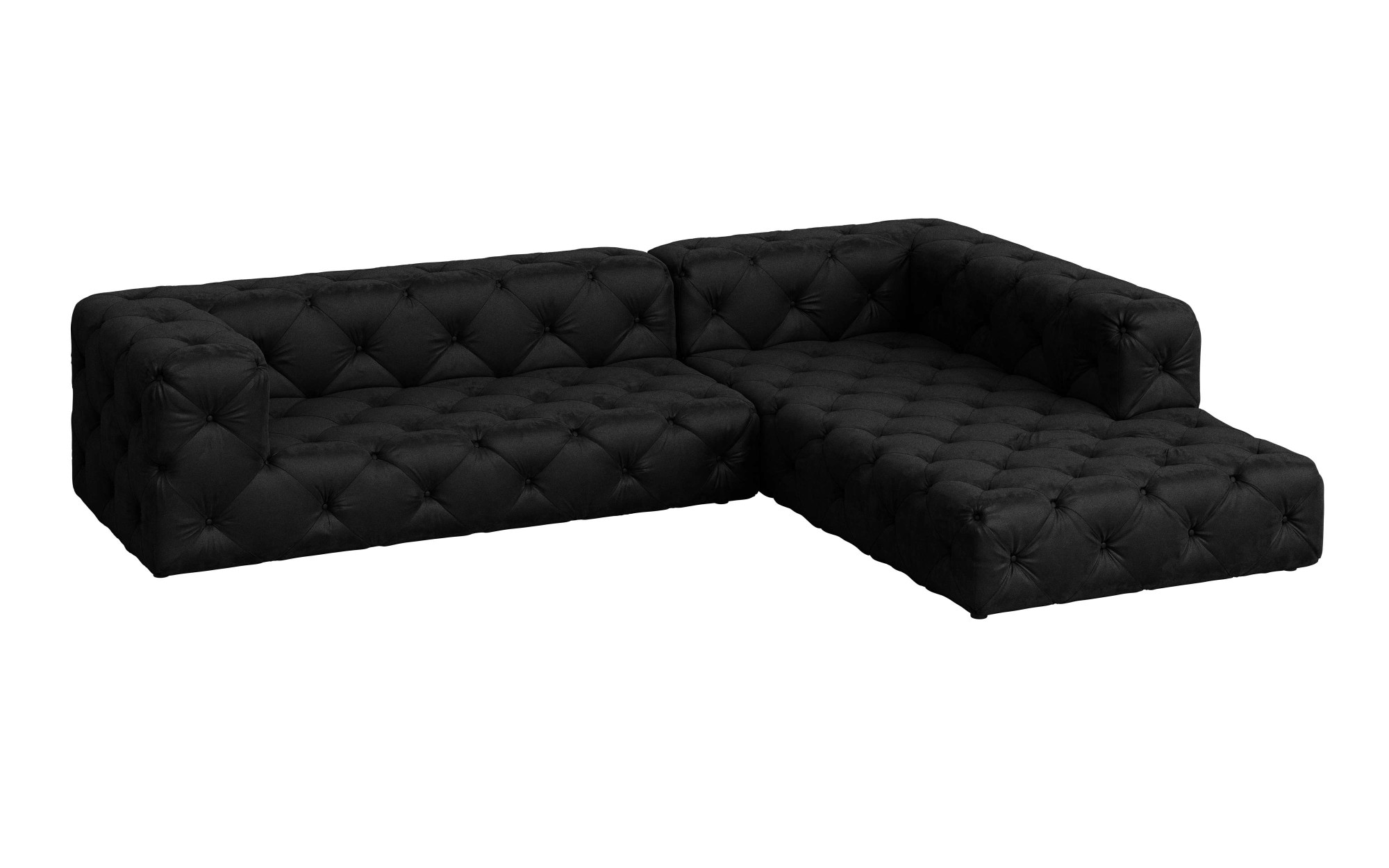 Home affaire Ecksofa »FOLLINA« L-Form, mit klassischer Chesterfield-Knopfheftung