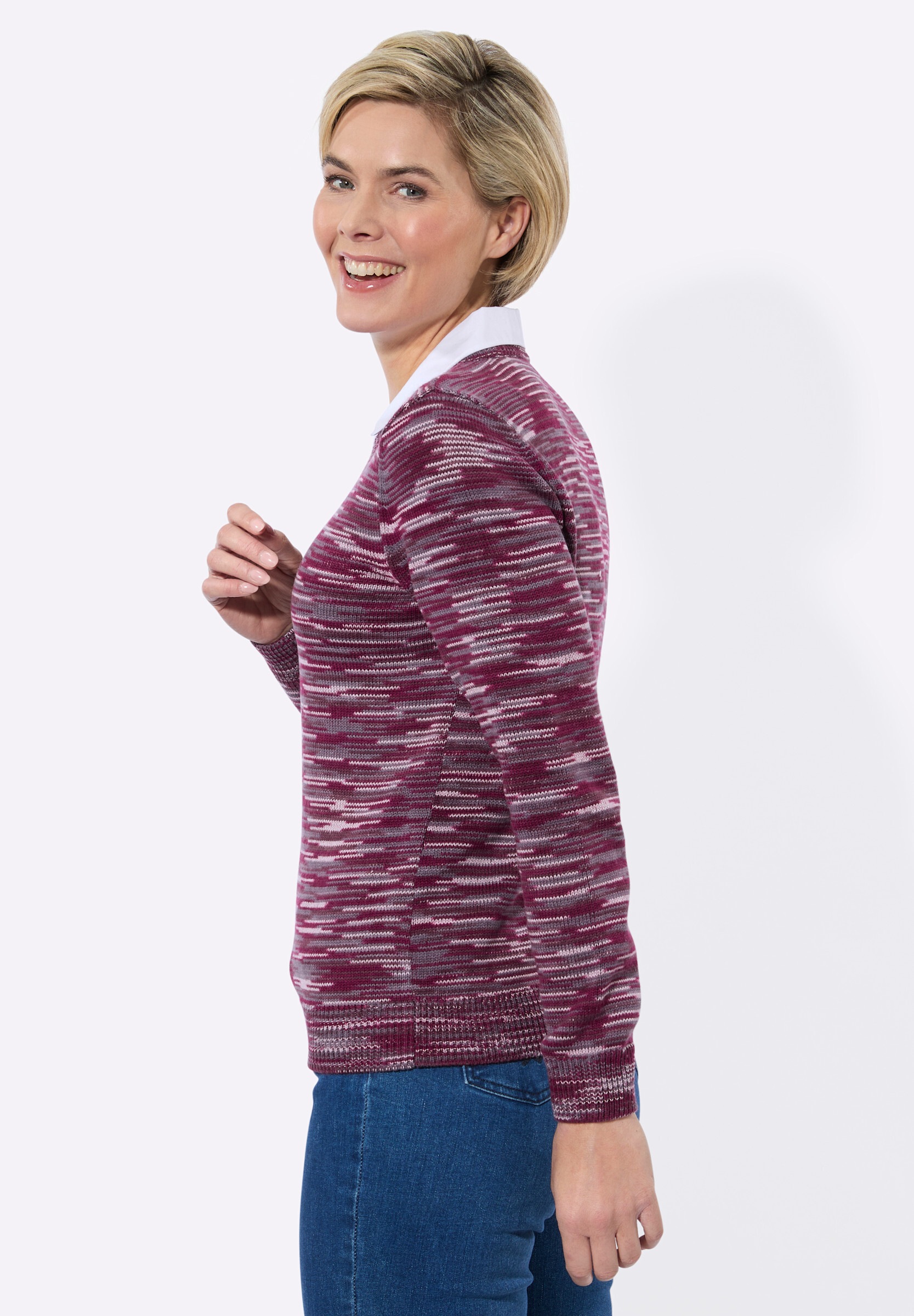 Witt 2-in-1-Pullover »2-in-1-Pullover 2-in-1-Pullover in Melange-Optik«