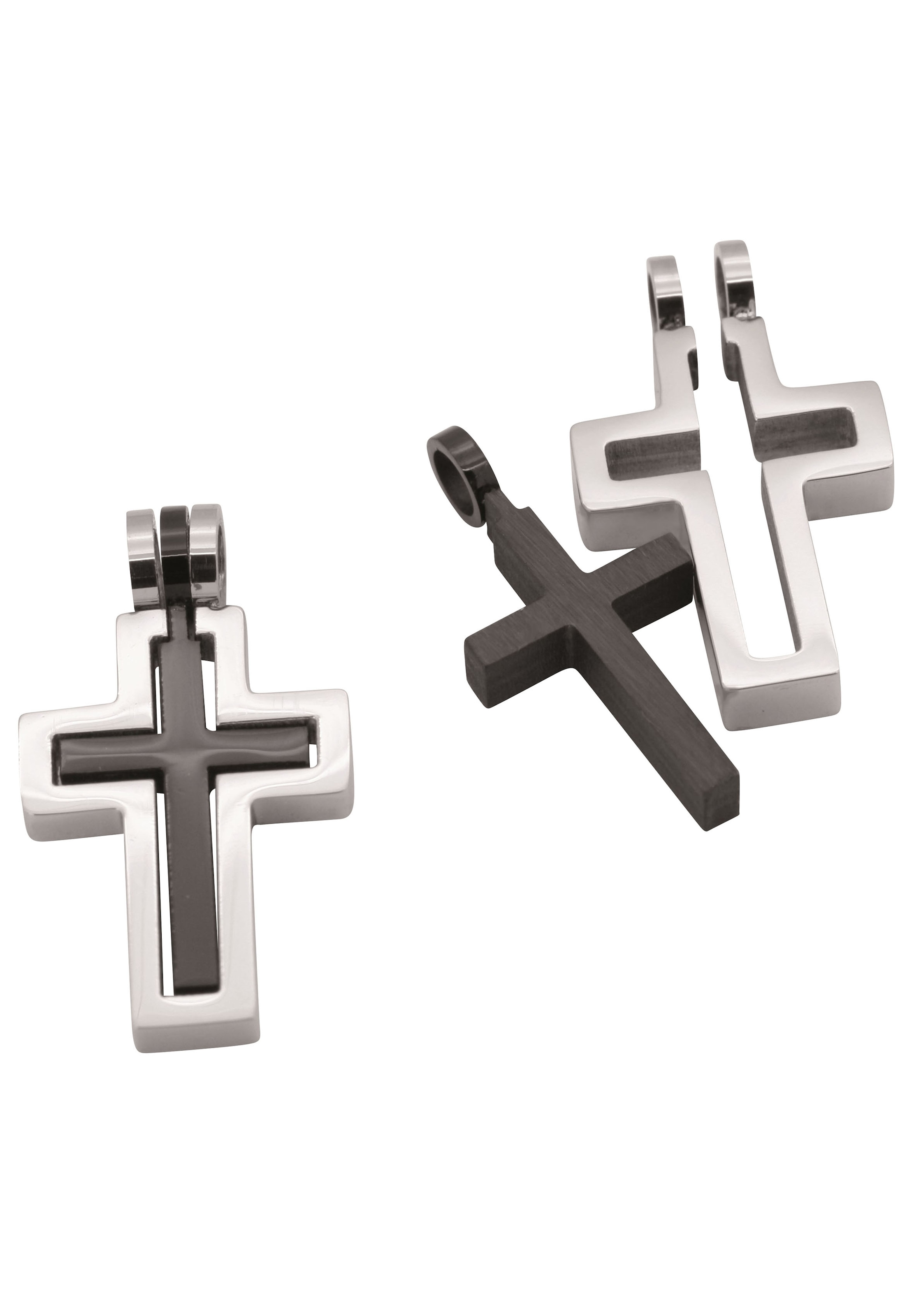 Anhänger Set »Multipack Schmuck Geschenk Kettenanhänger Kreuz unisex«, (Set, 2 tlg.),...