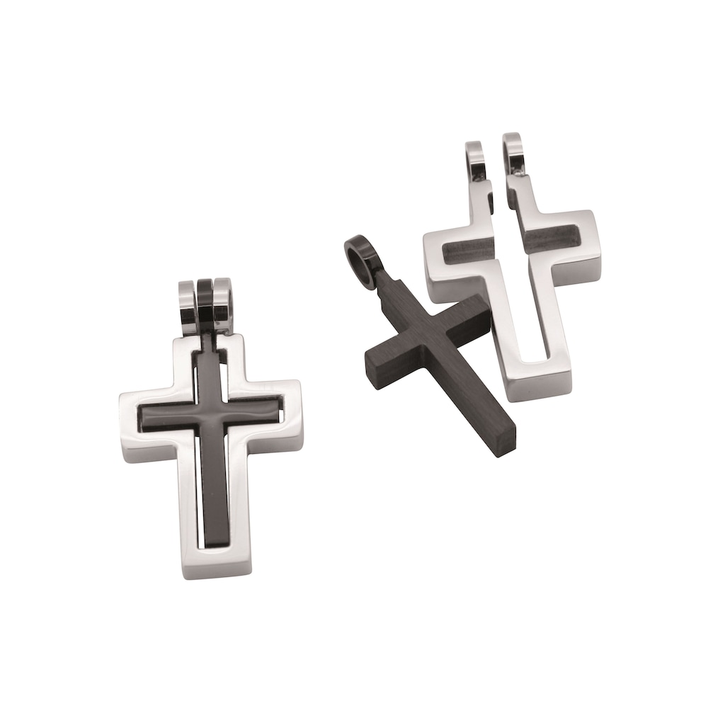 Firetti Anhänger Set »Multipack Schmuck Geschenk Kettenanhänger Kreuz unisex«, (Set, 2 tlg.)