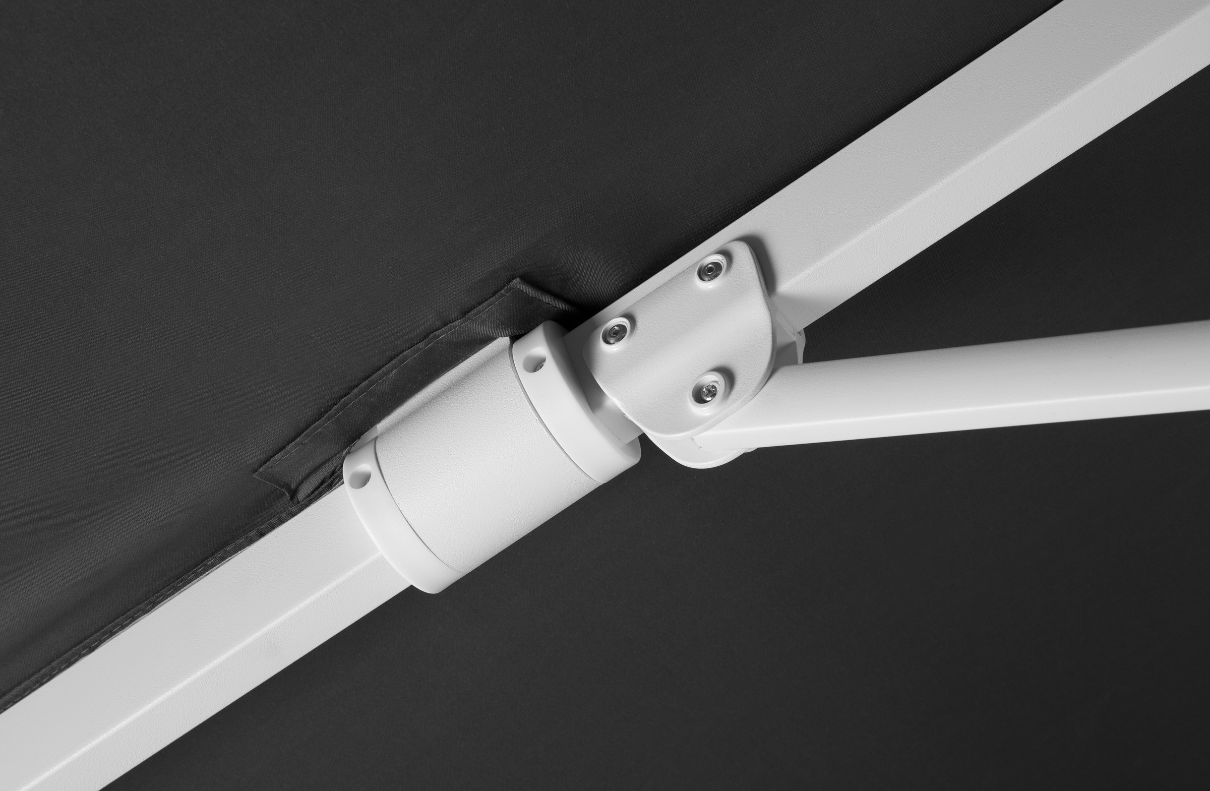 Schneider Schirme Ampelschirm »Rhodos Twist Bianco« mit Schutzhülle und Schirmständer, ohne Wegeplatten