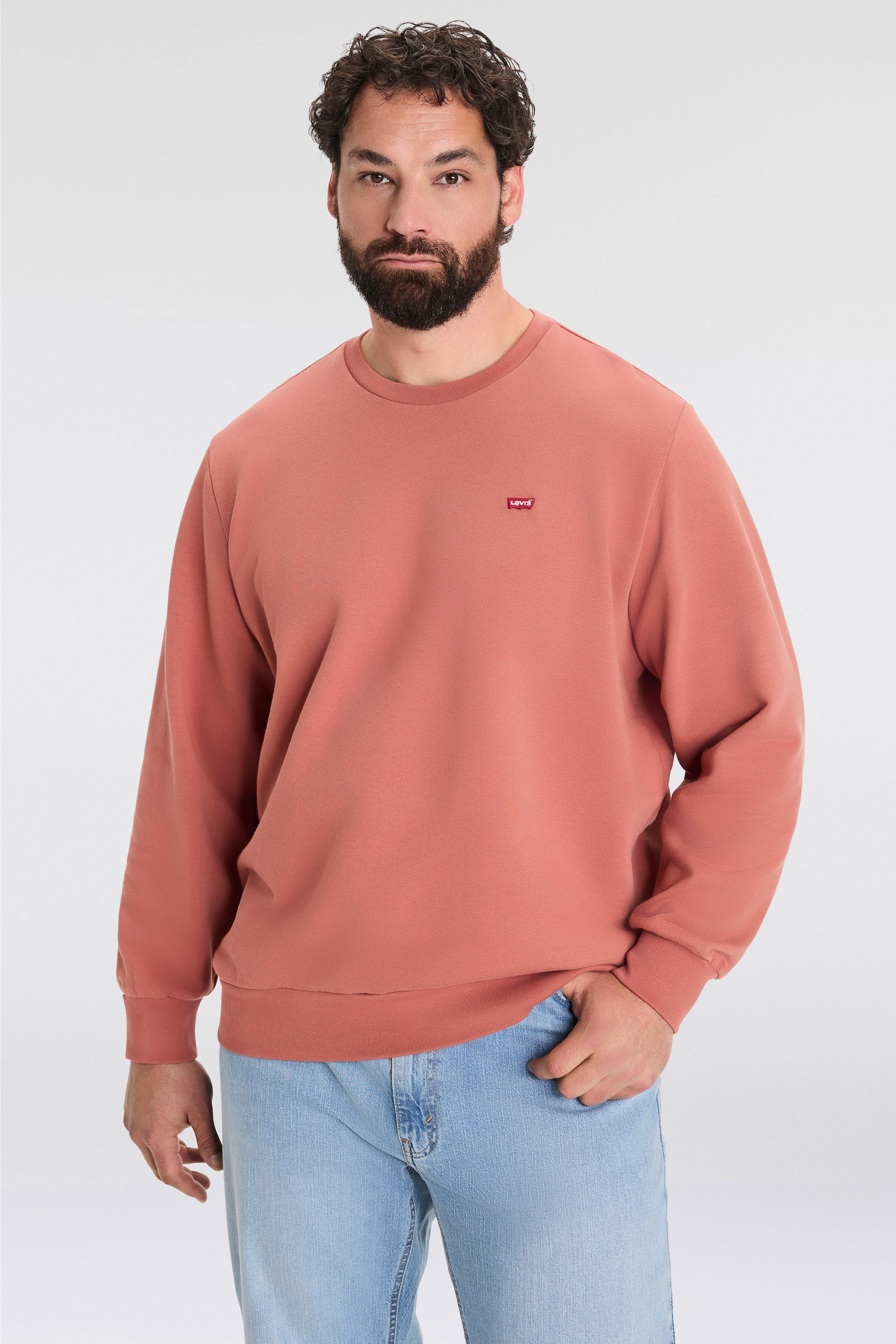 Levi's® Plus Sweatshirt »BIG ORIGINAL HM CREW«, mit Batwing-Logobadge