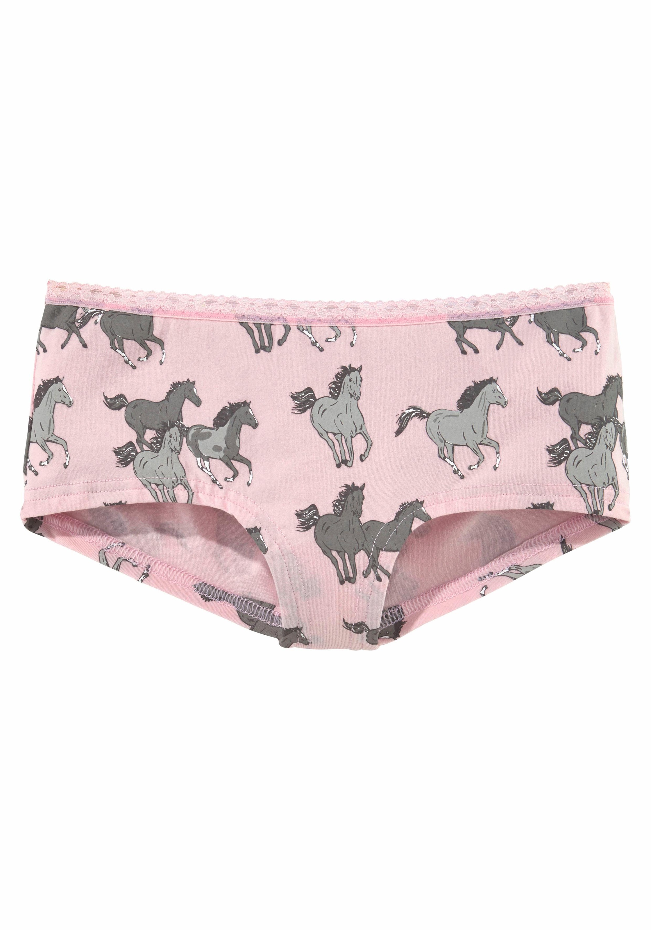 petite fleur Panty, (Packung, 3 St.), bei Pferde-Druck mit ♕