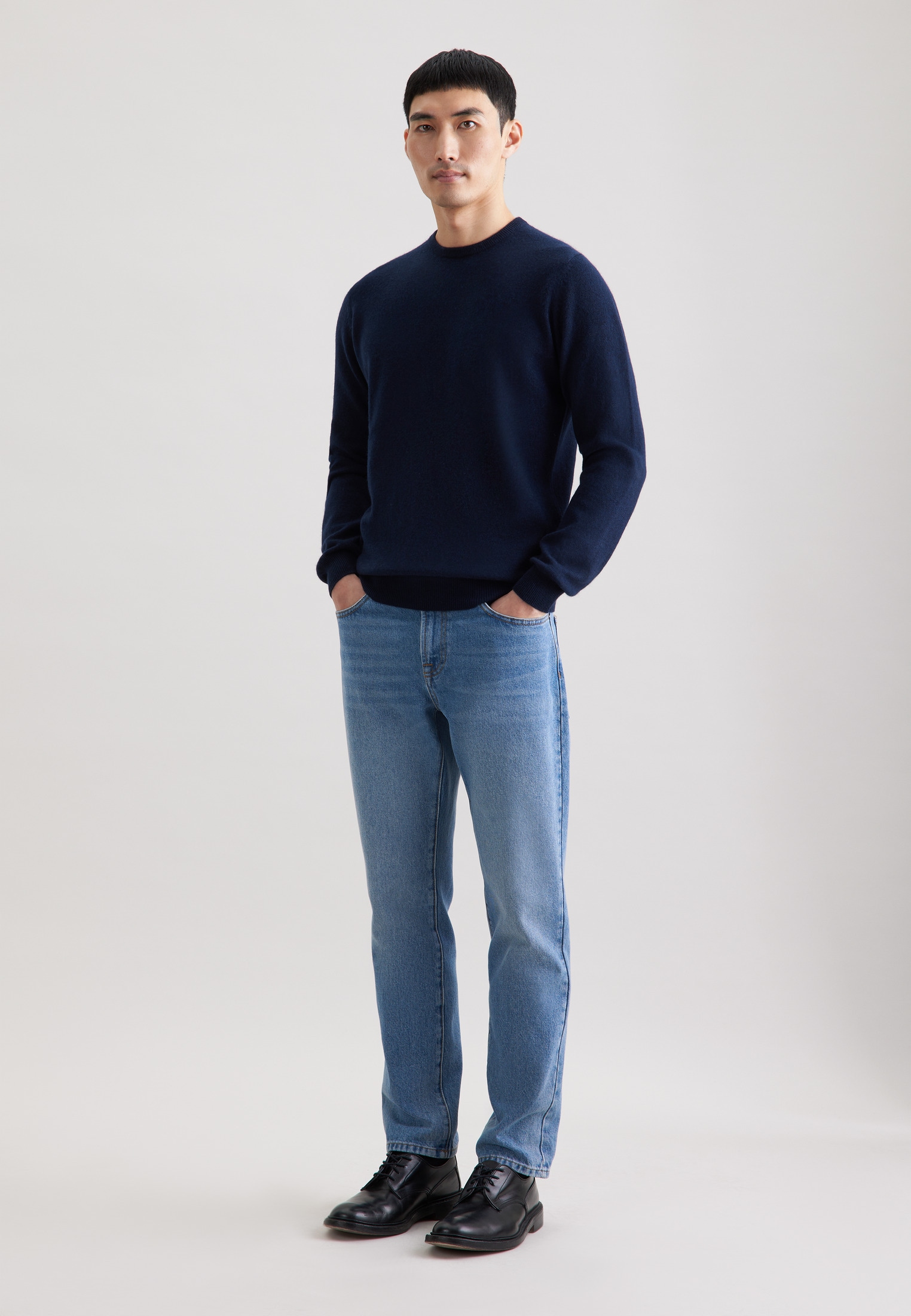 seidensticker Strickpullover »Schwarze Rose« 1/1 Rundhals Uni