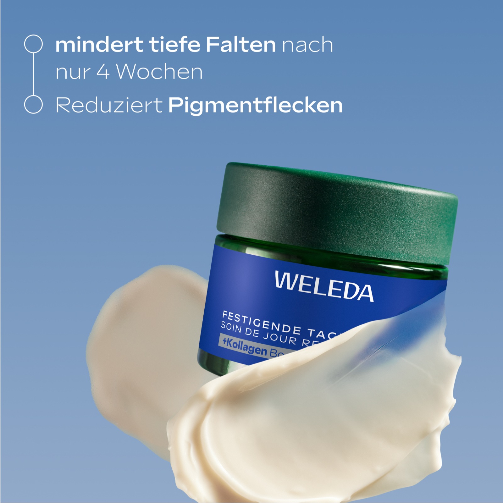 WELEDA Tagescreme »Weleda Festigende Tagespflege Blauer Enzian & Edelweiss« mindert tiefe Falten & Pigmentflecken, steigert den Kollagengehalt