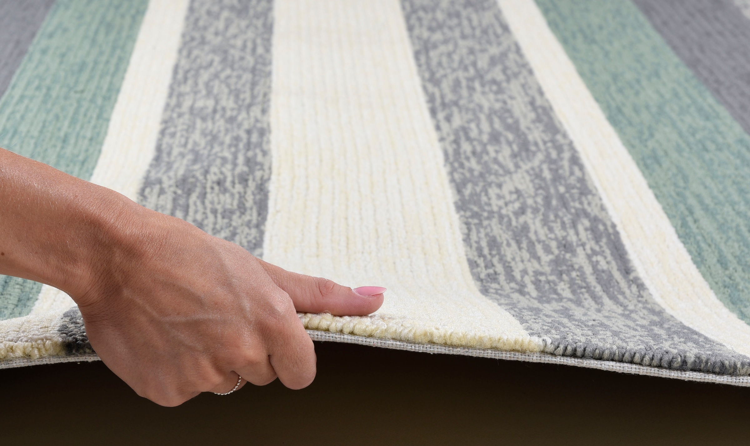 Gino Falcone Teppich »Rosetta-Stripes« rechteckig 20 mm Höhe In- und Outdoor geeignet, Wohnzimmer