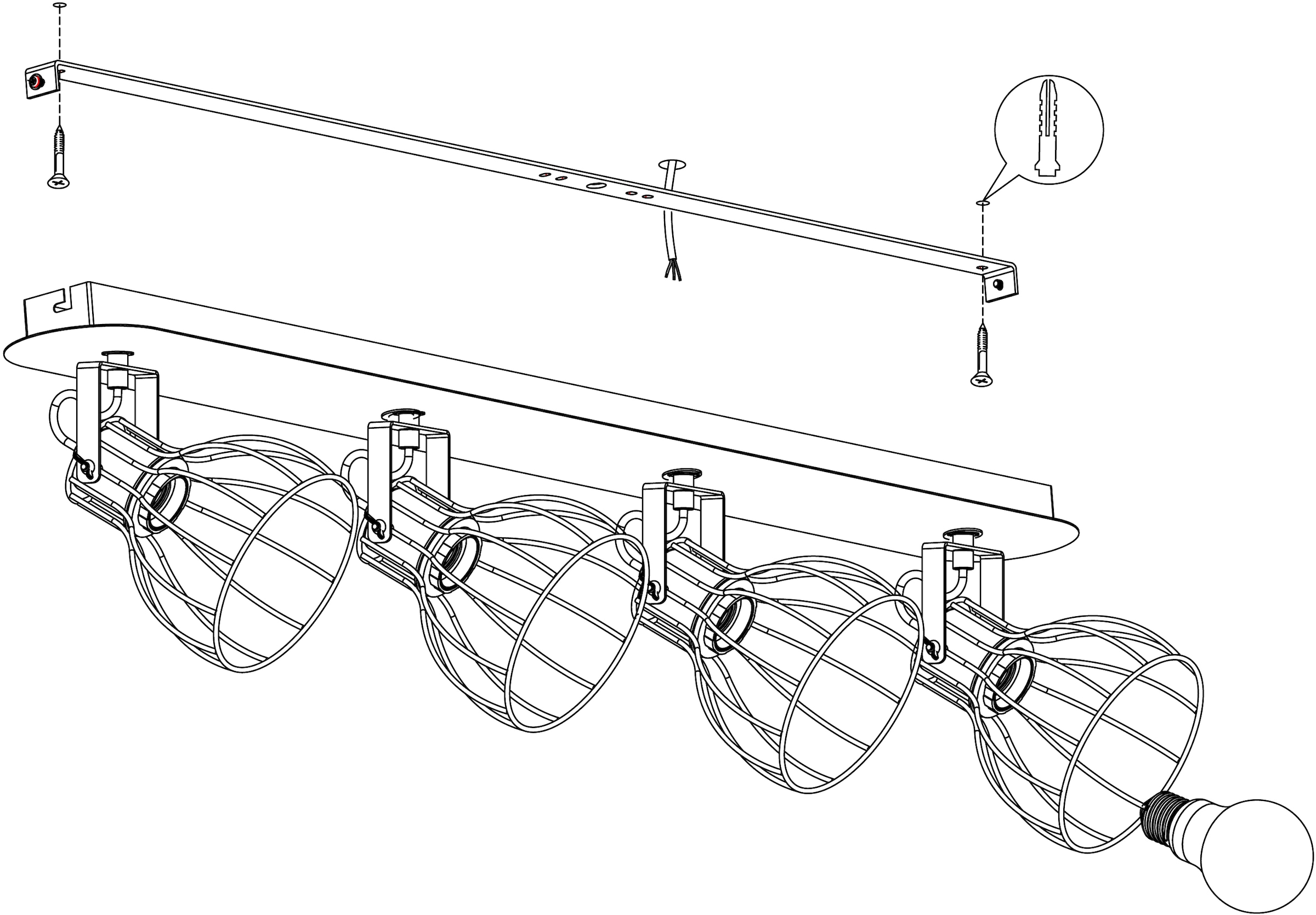 EGLO Deckenspot »SAMBATELLO« E27 Deckenlampe