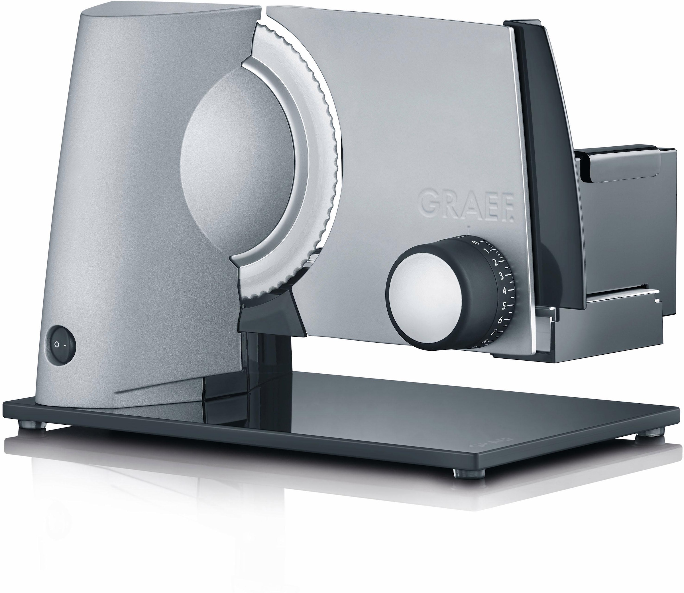 Graef Allesschneider »SLICED KITCHEN SKS S32000« 170 W Vollmetallgehäuse mit Glasbodenplatte