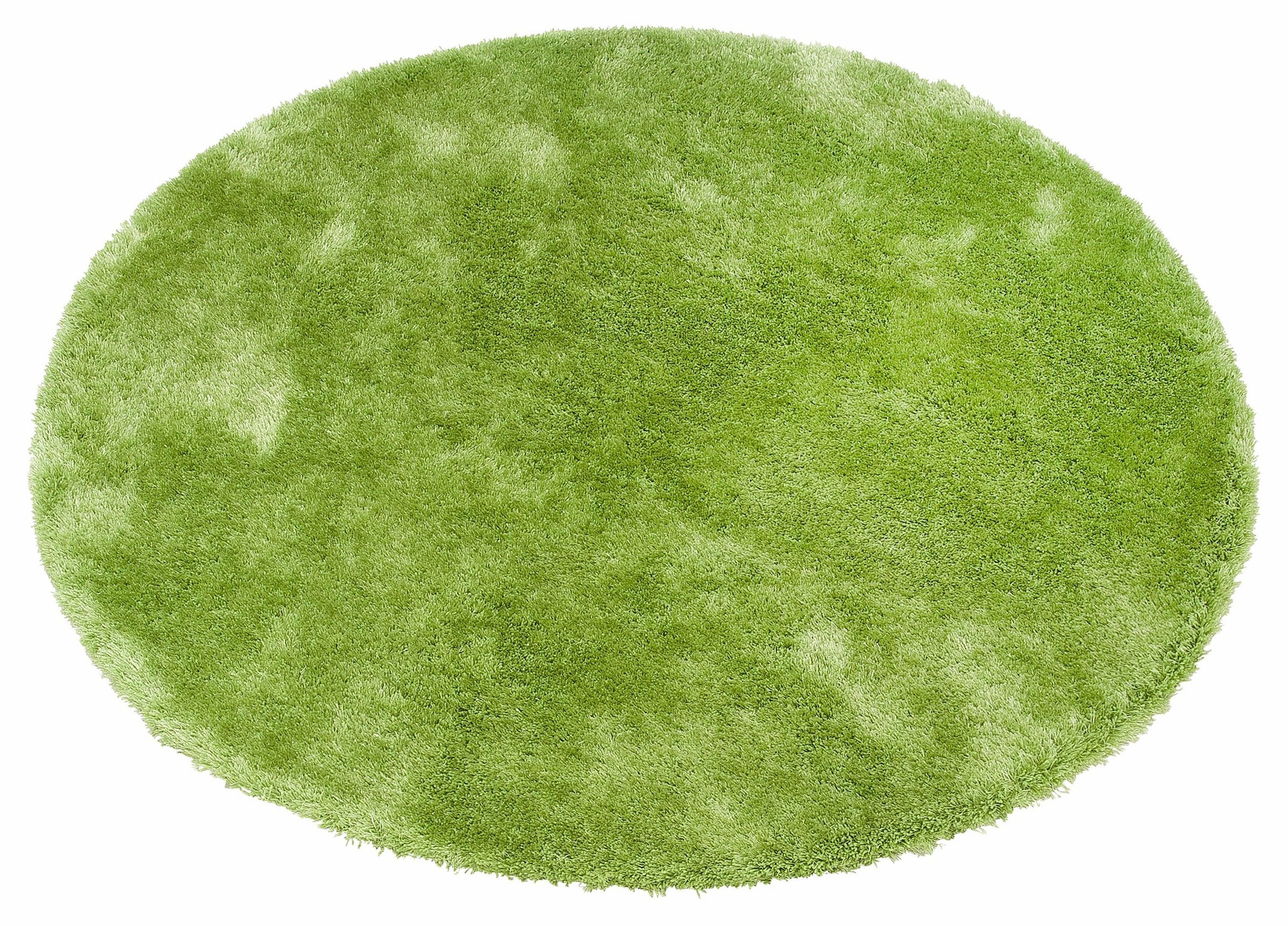 Bruno Banani Hochflor-Teppich »Dana Teppich, Kundenliebling«, rund, 30 mm Höhe, unifarben, Mikrofaser Teppiche, Wohnzimmer, Schlafzimmer, Esszimmer