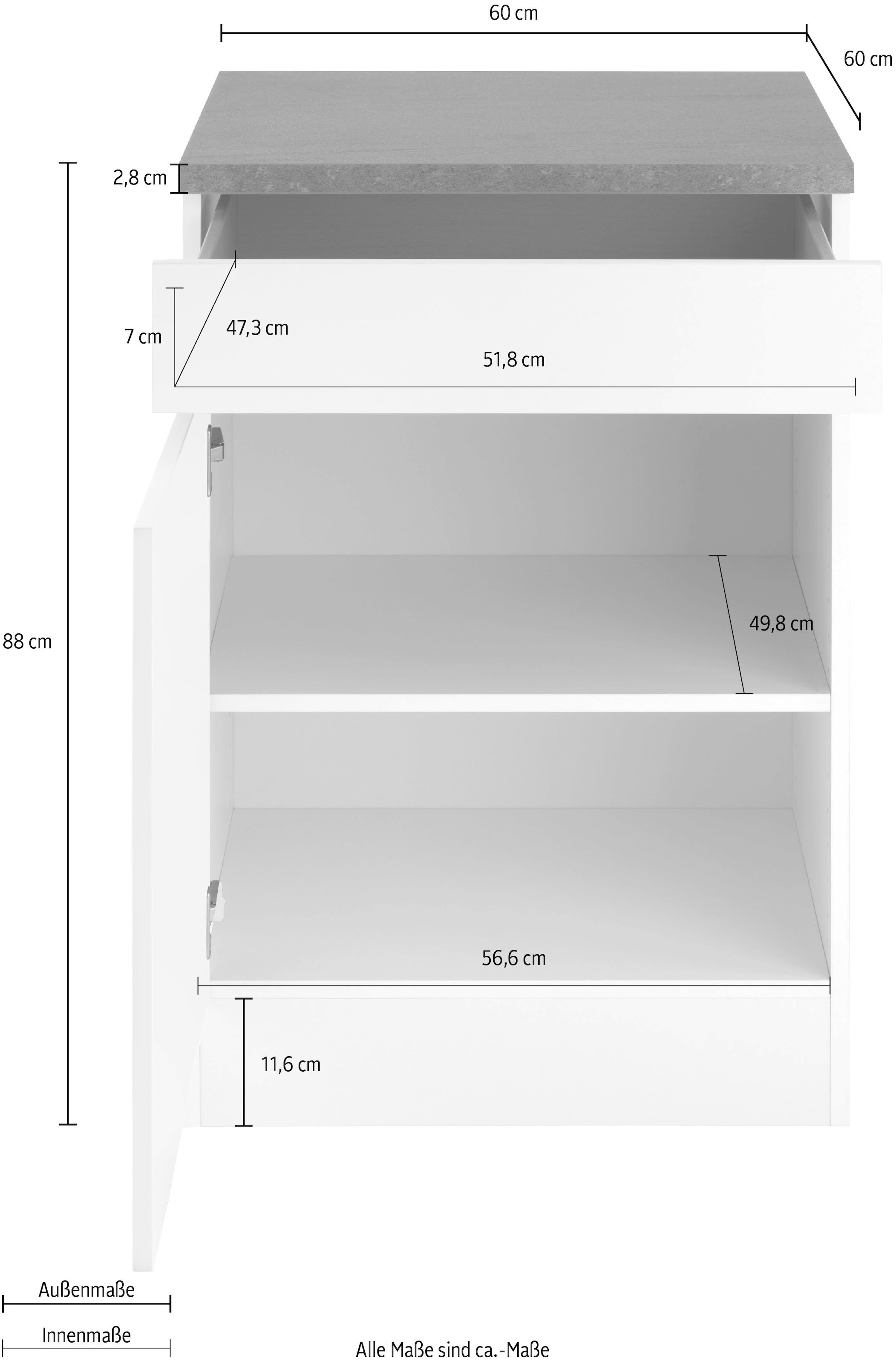 OPTIFIT Unterschrank »Roth« Breite 60 cm