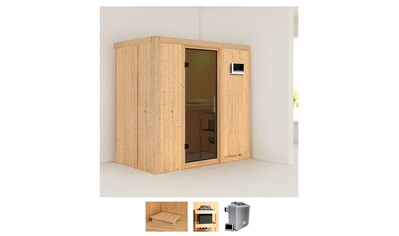 Karibu Sauna »Vada«, (Set), 4,5-kW-Ofen mit externer Steuerung kaufen