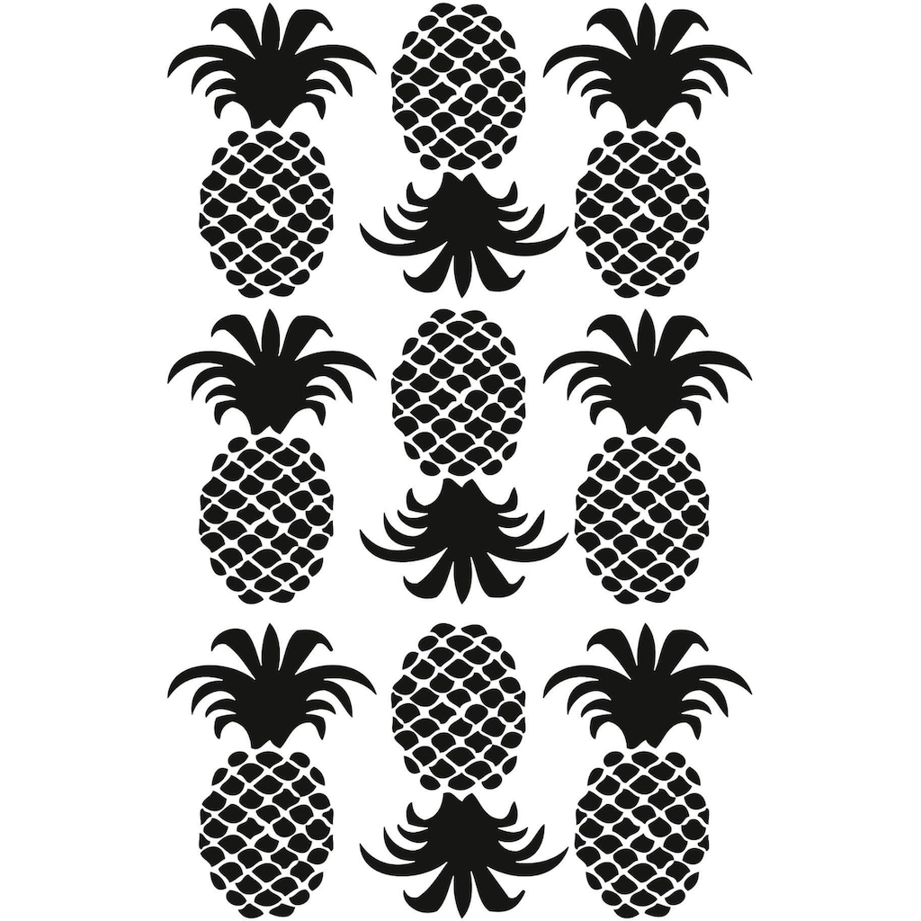 Wall-Art Wandtattoo »Ananas Set«