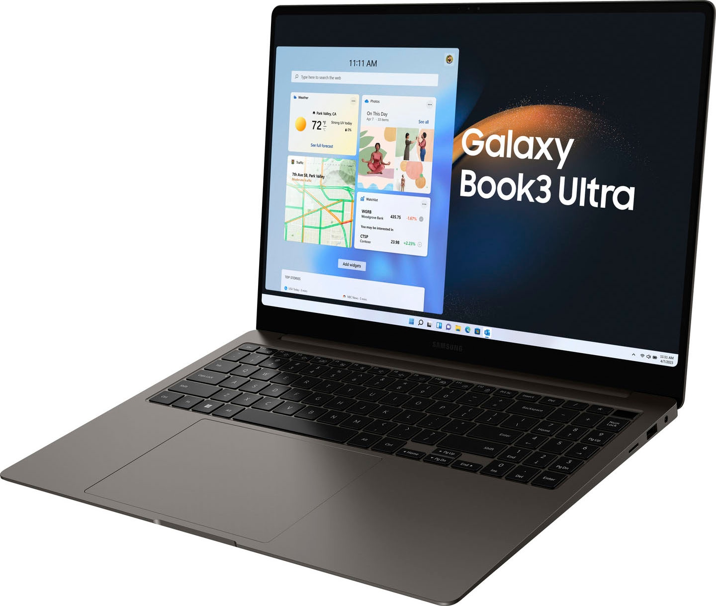 Samsung Notebook »Galaxy Book3 Ultra«, 40,62 cm, / 16 Zoll, Intel, Core i9, GeForce RTX 4070, 1000 GB SSD