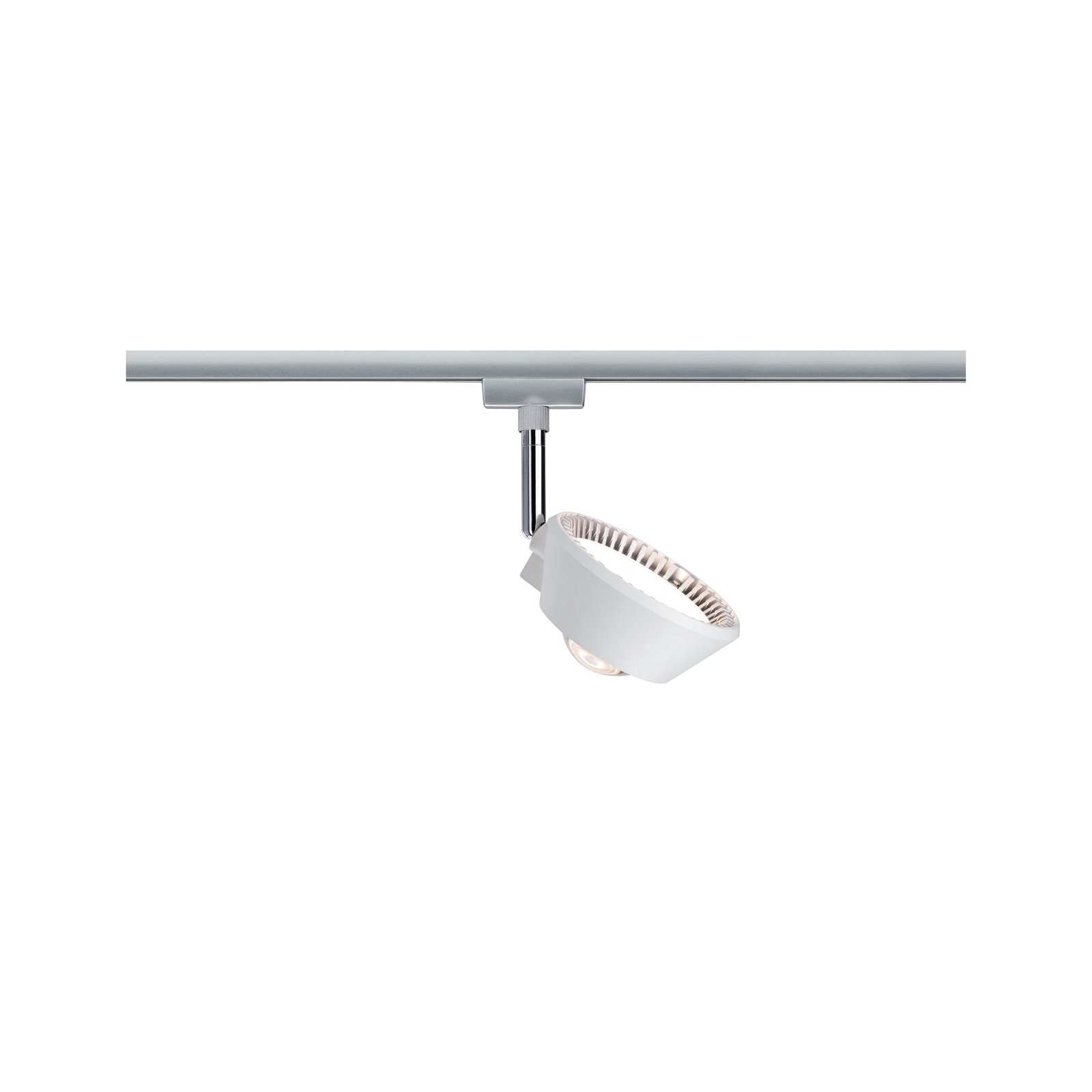 Paulmann Schienensystem-Leuchten »URail Schienenspot Sabik Einzelspot 2700K 230V Weiß matt, Chrom matt« LED-Modul 1 Stk. Warmweiß dimmbar 800lm/390lm 9W
