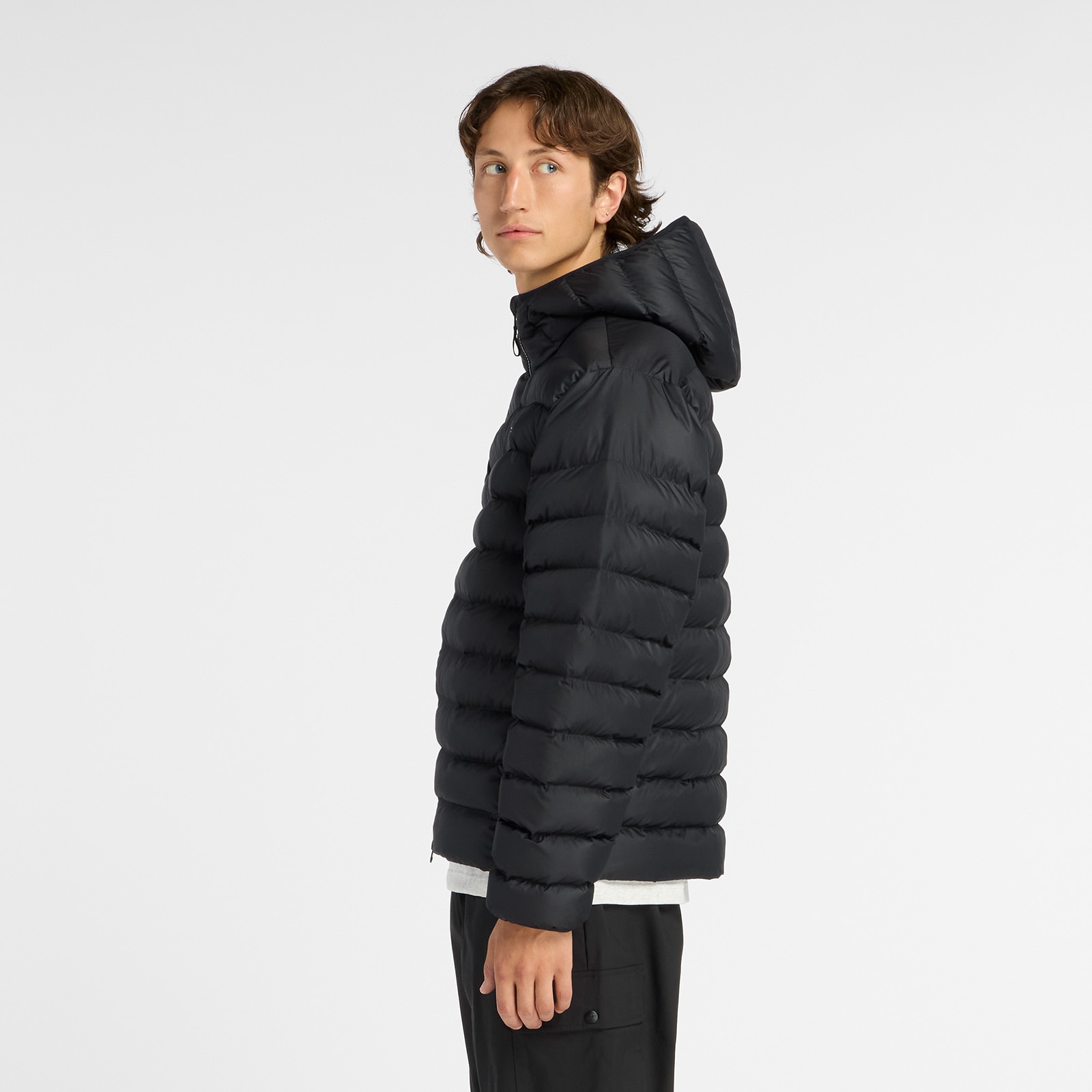 New Balance Steppjacke »Hooded Puffer Jacket BLACK«, mit Kapuze, Warm gefütterte Übergangsjacke und Winterjacke