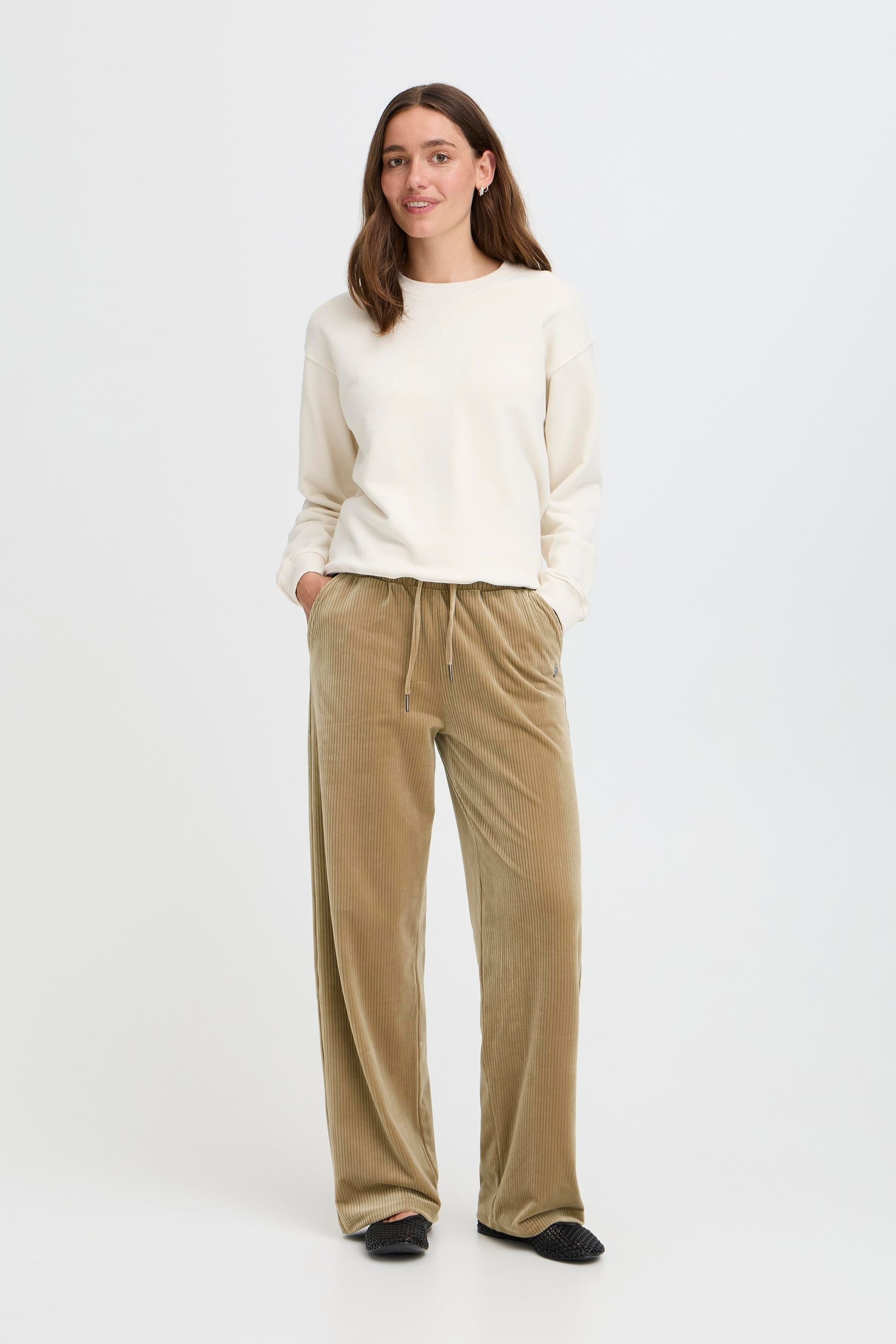 OXMO Loungehose »Loungehose OXEBBA WIDE LEG«