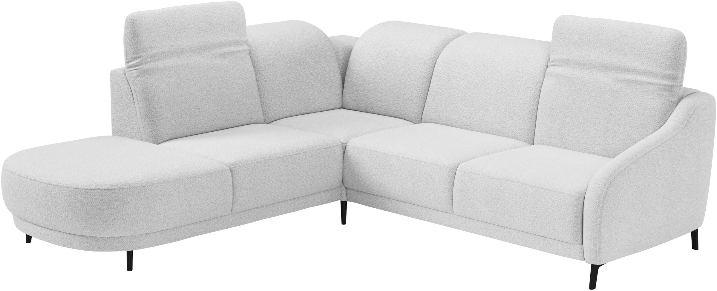 sit&more Ecksofa »Blues L-Form«, wahlweise mit Klapptisch und USB