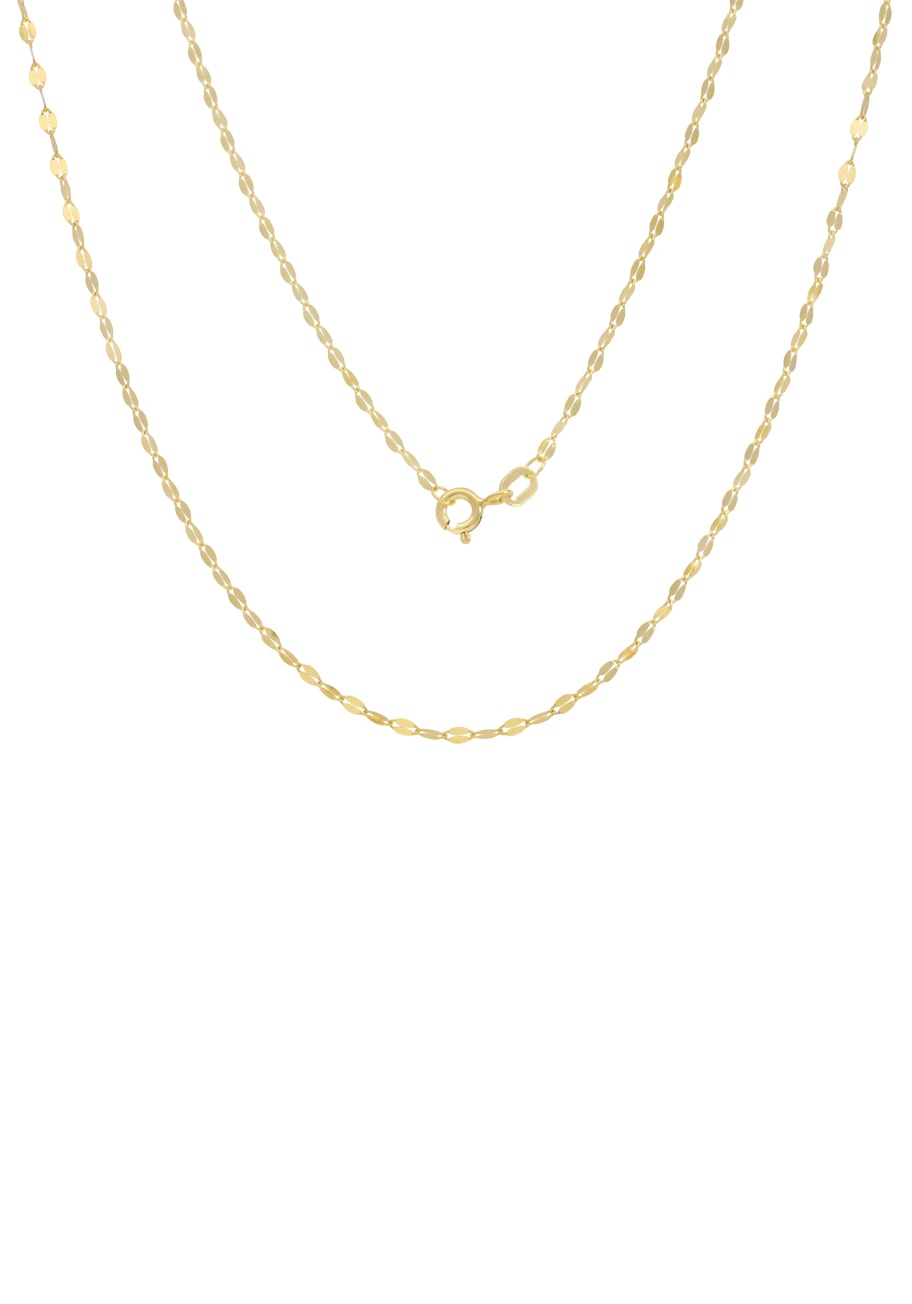 Firetti Kette ohne Anhänger »Schmuck Geschenk Gold 750 Halsschmuck Halskette Goldkette Plättchen«