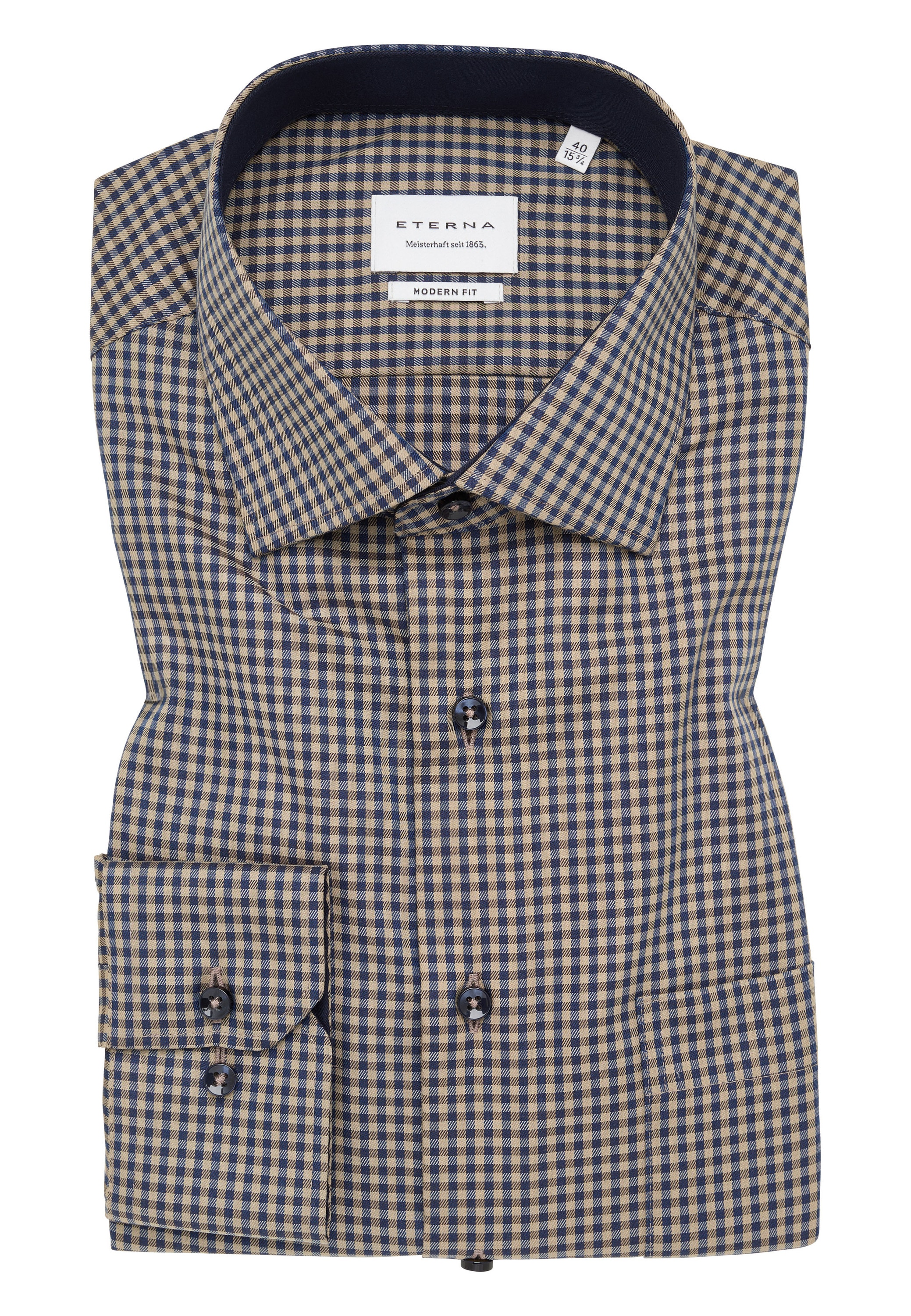 Eterna Langarmhemd »MODERN FIT« NON IRON (bügelfrei)