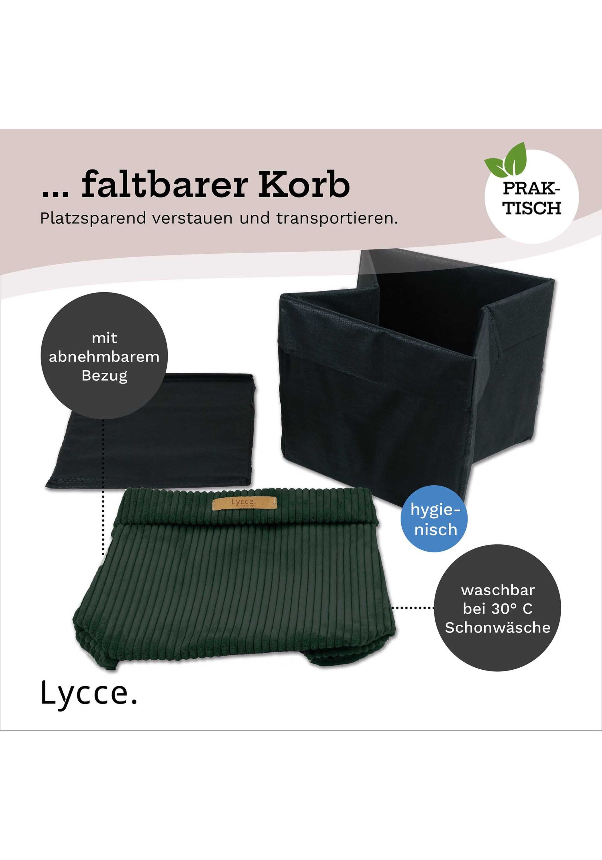Lycce Aufbewahrungsbox »Aufbewahrungskorb Faltbare Aufbewahrungsbox Cord 1P 1er Pack«