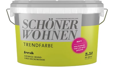 SCHÖNER WOHNEN-Kollektion Wand- und Deckenfarbe »Trendfarbe«, fresh, 2,5 l kaufen