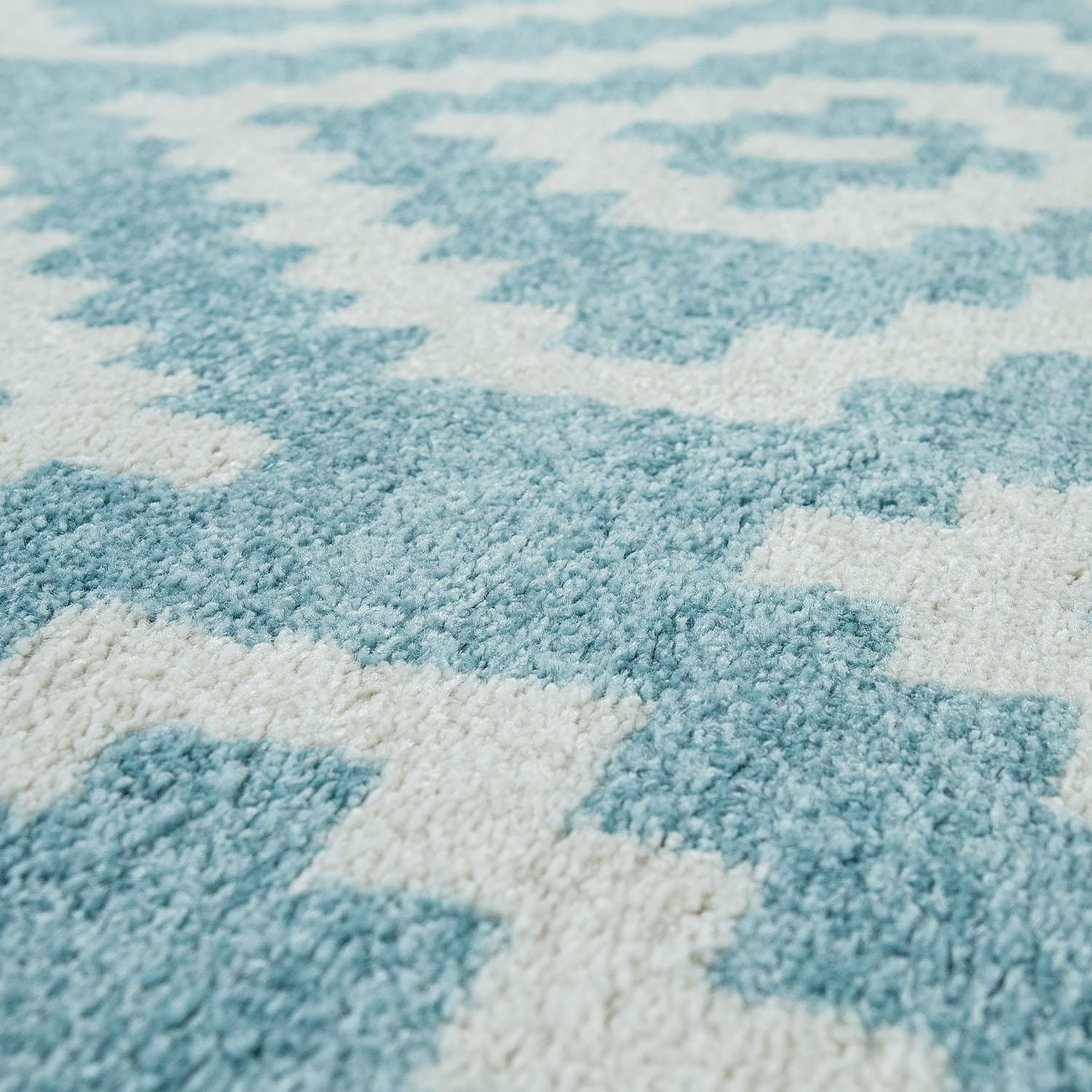 Paco Home Läufer »Stella 400«, rechteckig, 16 mm Höhe, Teppich-Läufer, Kurzflor, Pastell Farben, Rauten Design