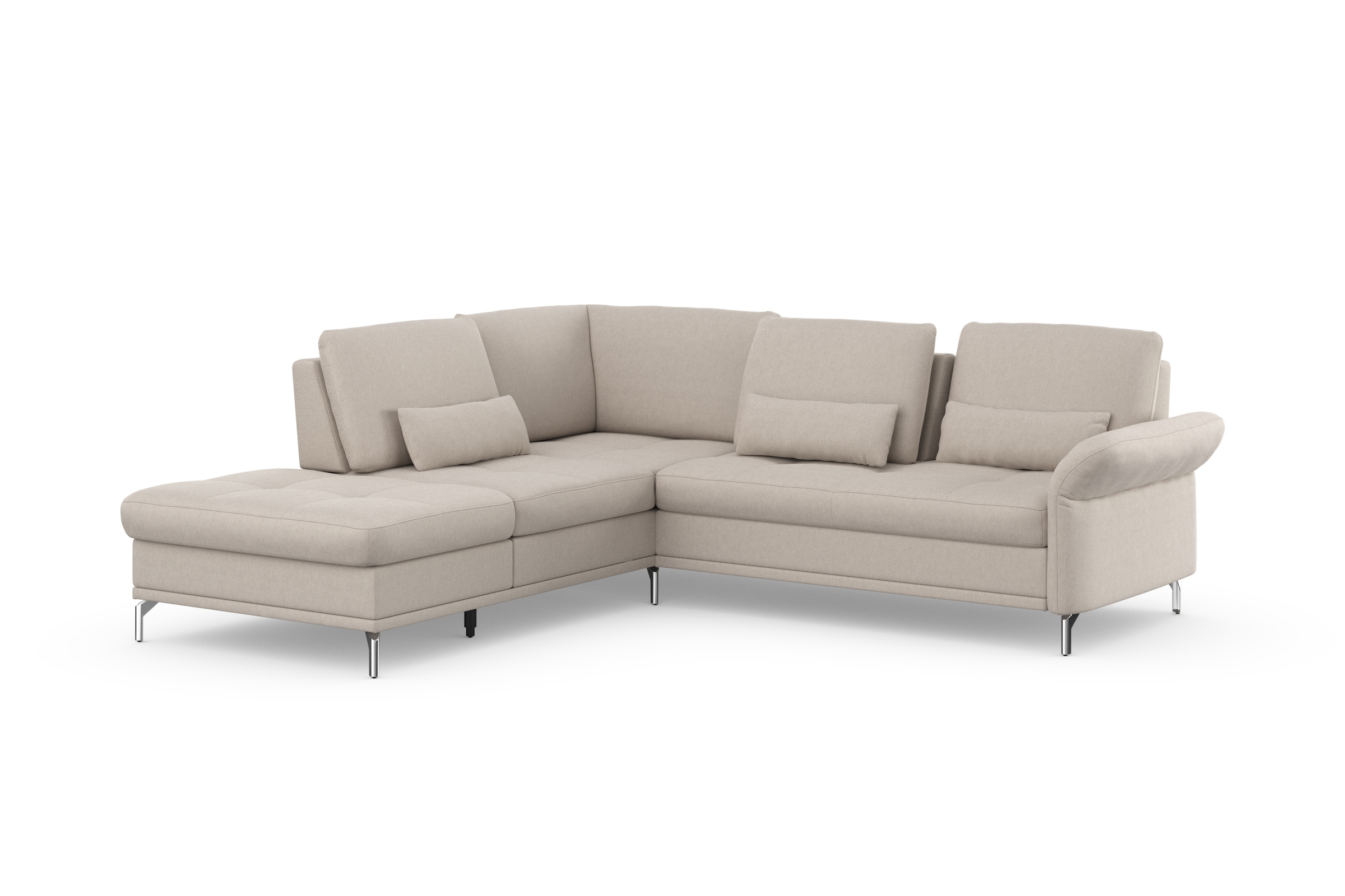 Home affaire Ecksofa »Palm Beach L-Form« Federkern, mit Sitztiefenverstellung, wahlweise mit Bettfunktion