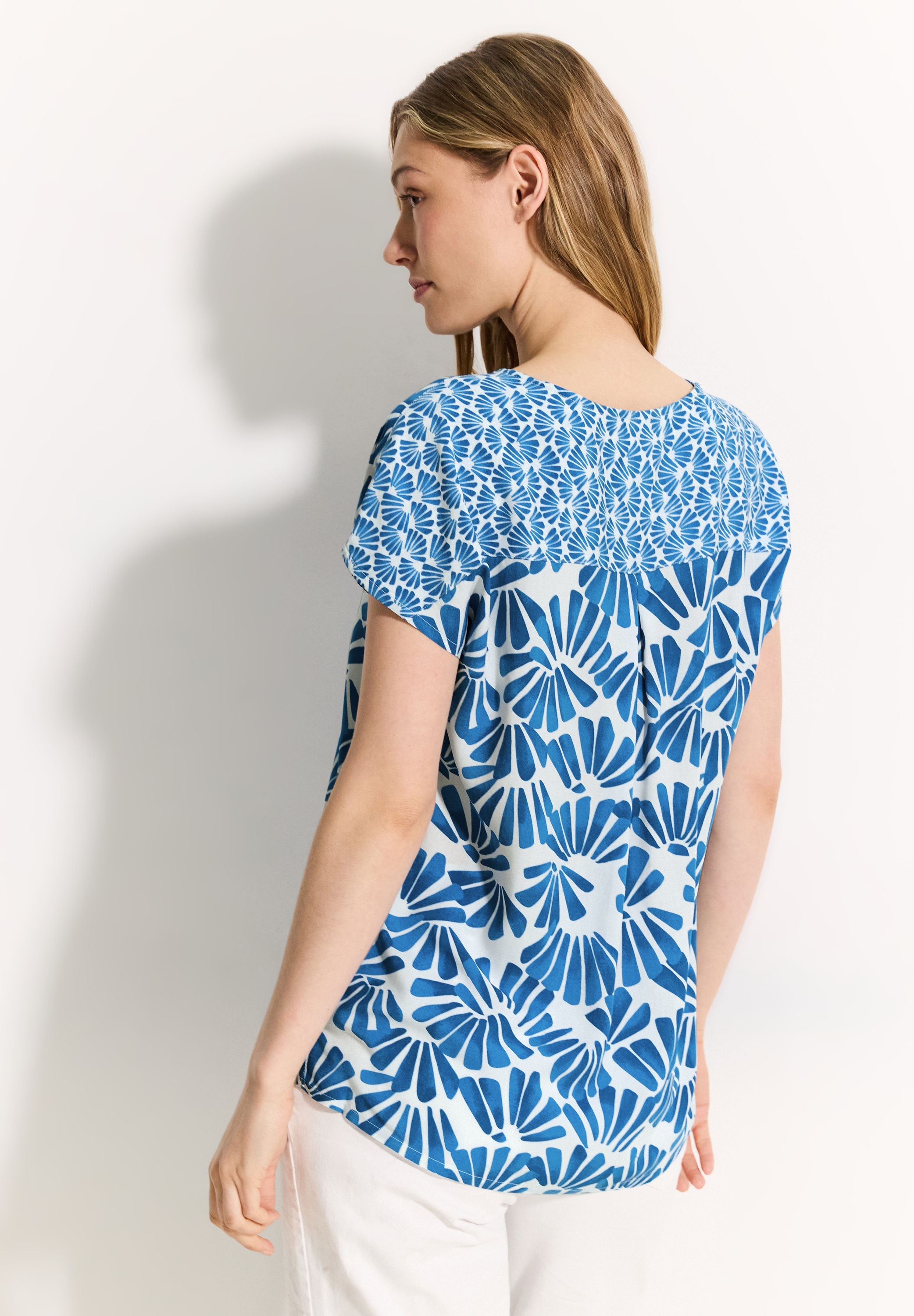 Cecil Kurzarmbluse, mit All-Over Print