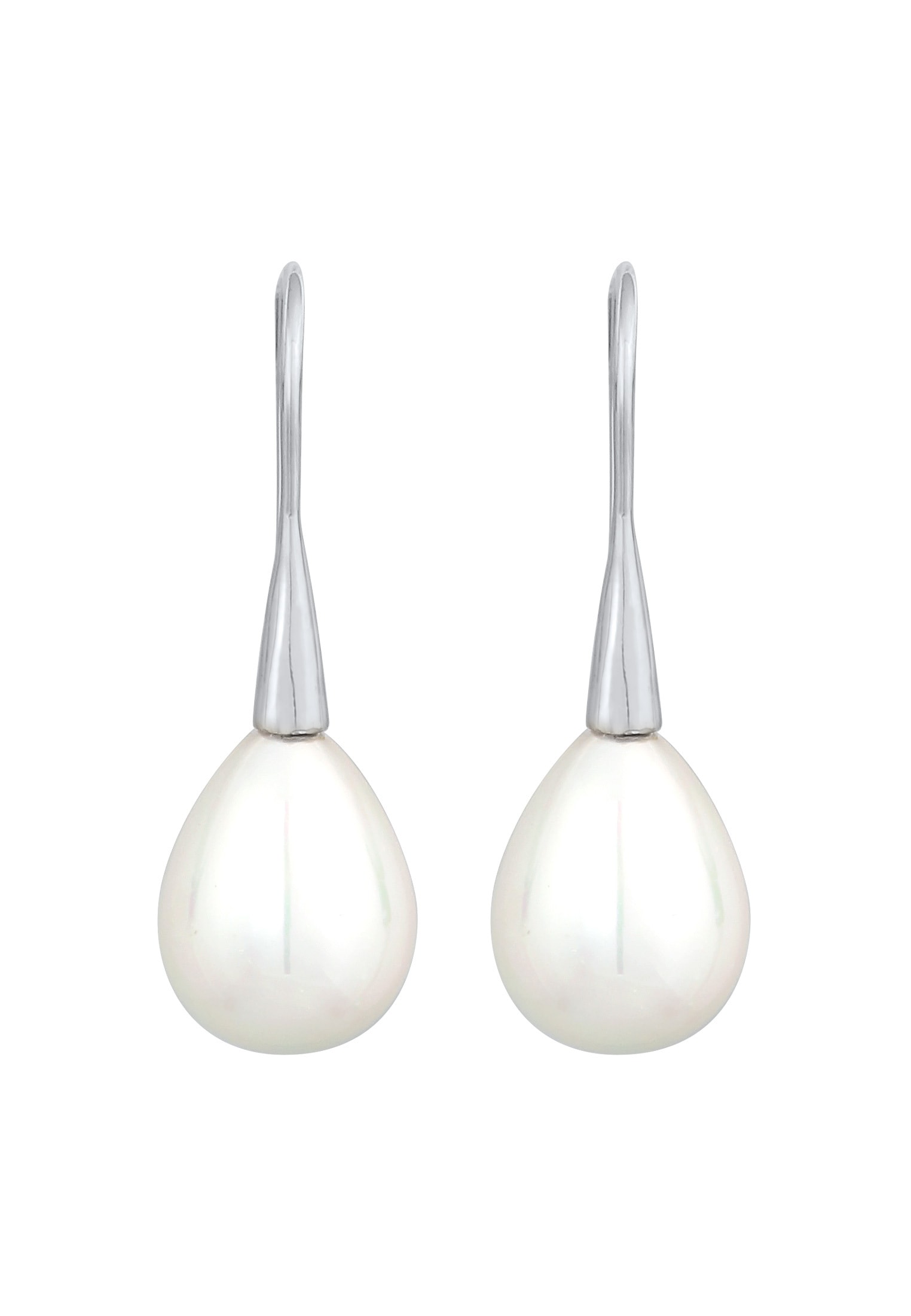 Nenalina Paar Ohrhänger »Ohrringe Muschelkernperle Tropfen Ohrhänger 925 Silbe«