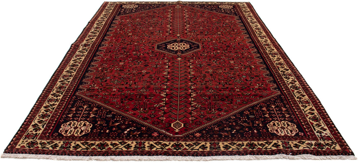 Wollteppich »Shiraz Medaillon Rosso scuro 300 x 200 cm«, rechteckig, 10 mm Höhe,...