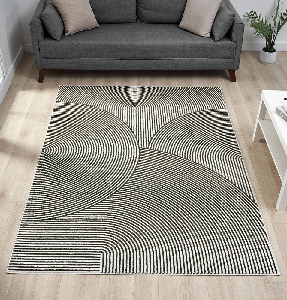 OTTO home Teppich »Bentori, Hoch-Tief-Struktur, Scandi« rechteckig 11 mm Höhe Modernes Design mit Boho-Charme, Wohnzimmer, Schlafzimmer