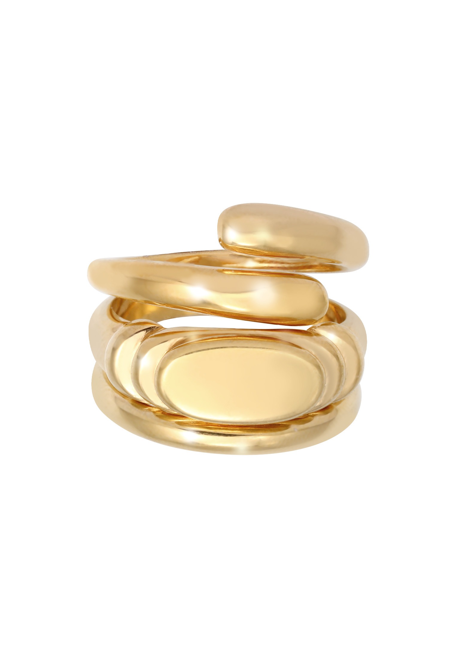 Elli Premium Ring-Set »Ring Bandring Siegelring Wickelring Trio Set 925 Silber«