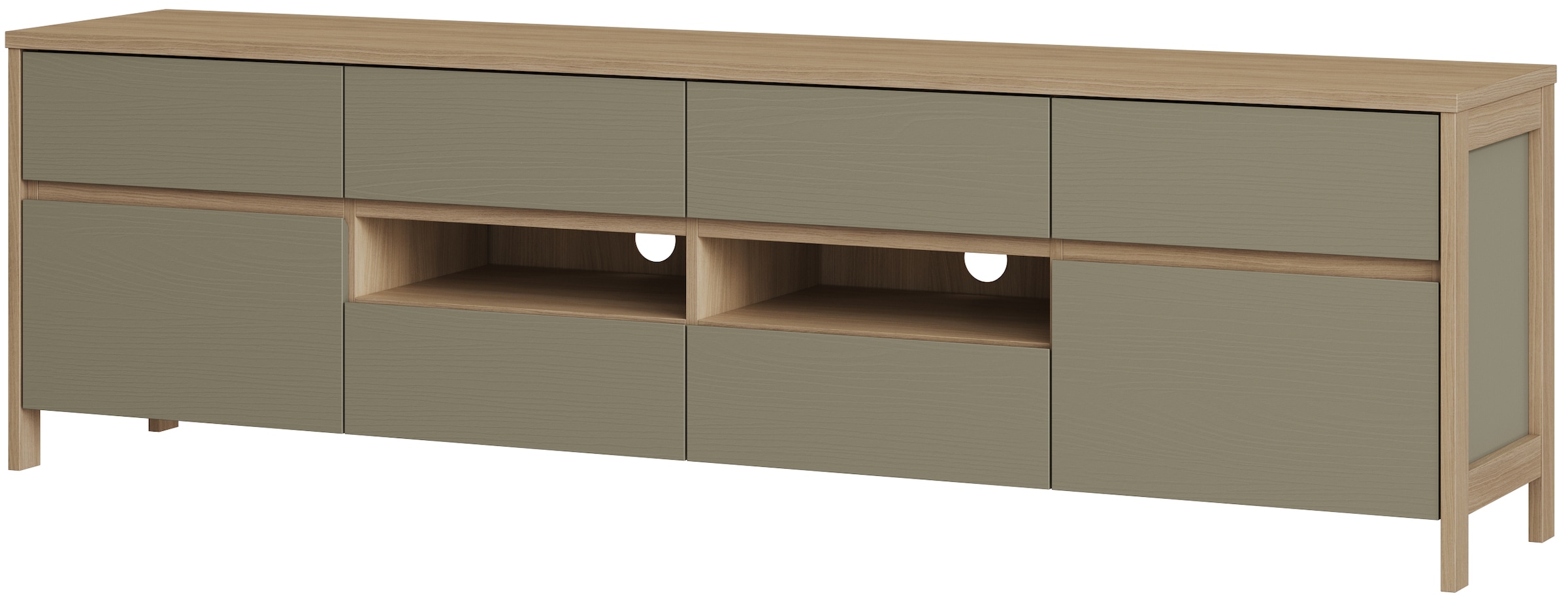 Home affaire TV-Schrank »Stranda, moderner TV-Unterschrank, Kommode im Scandi-Style, Lowboard« Rahmenoptik, ausreichend Stauraum, vielseitig einsetzbar, 193 cm breit