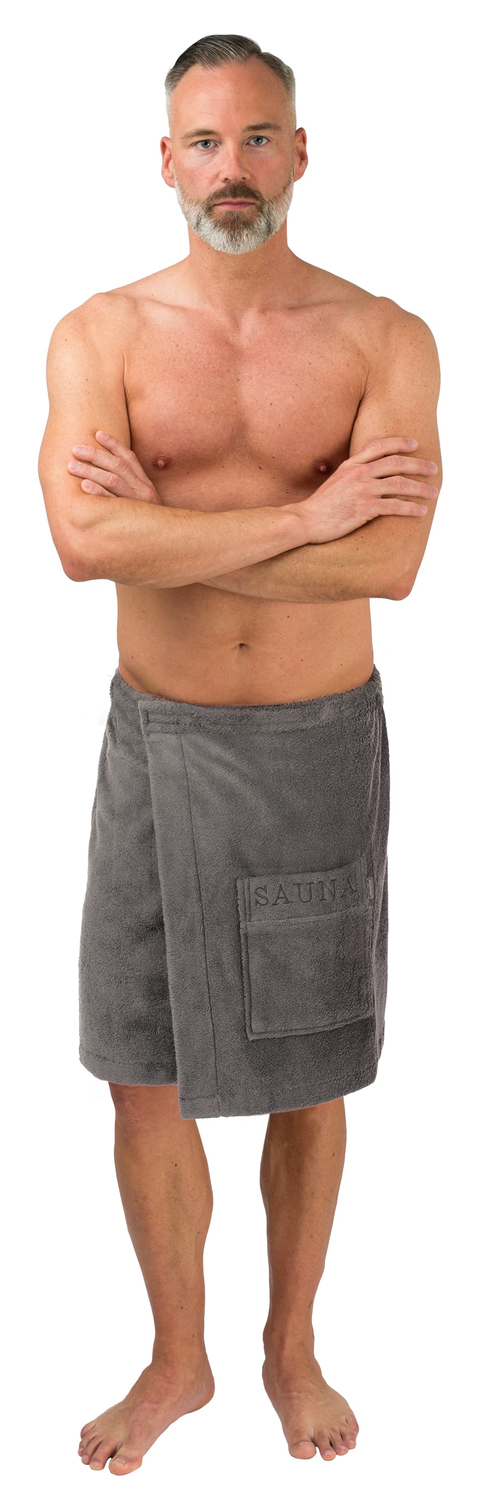 Wewo fashion, Unisex, Kilt »9538T, ideal für Sauna & Spa« 1 Stk. schlingenfest, teak, Länge: 50 cm, schlingenfest