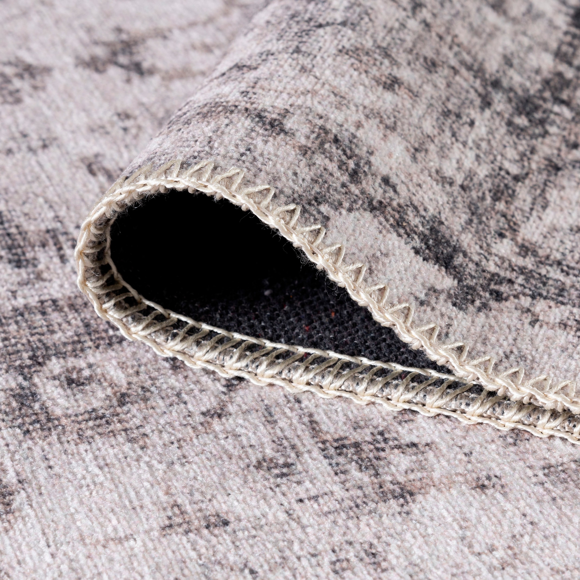 Sehrazat Teppich »Vintage 3510«, rechteckig, 4 mm Höhe, Kurzflor, waschbar, Chenille mit Baumwolle, Wohnzimmer