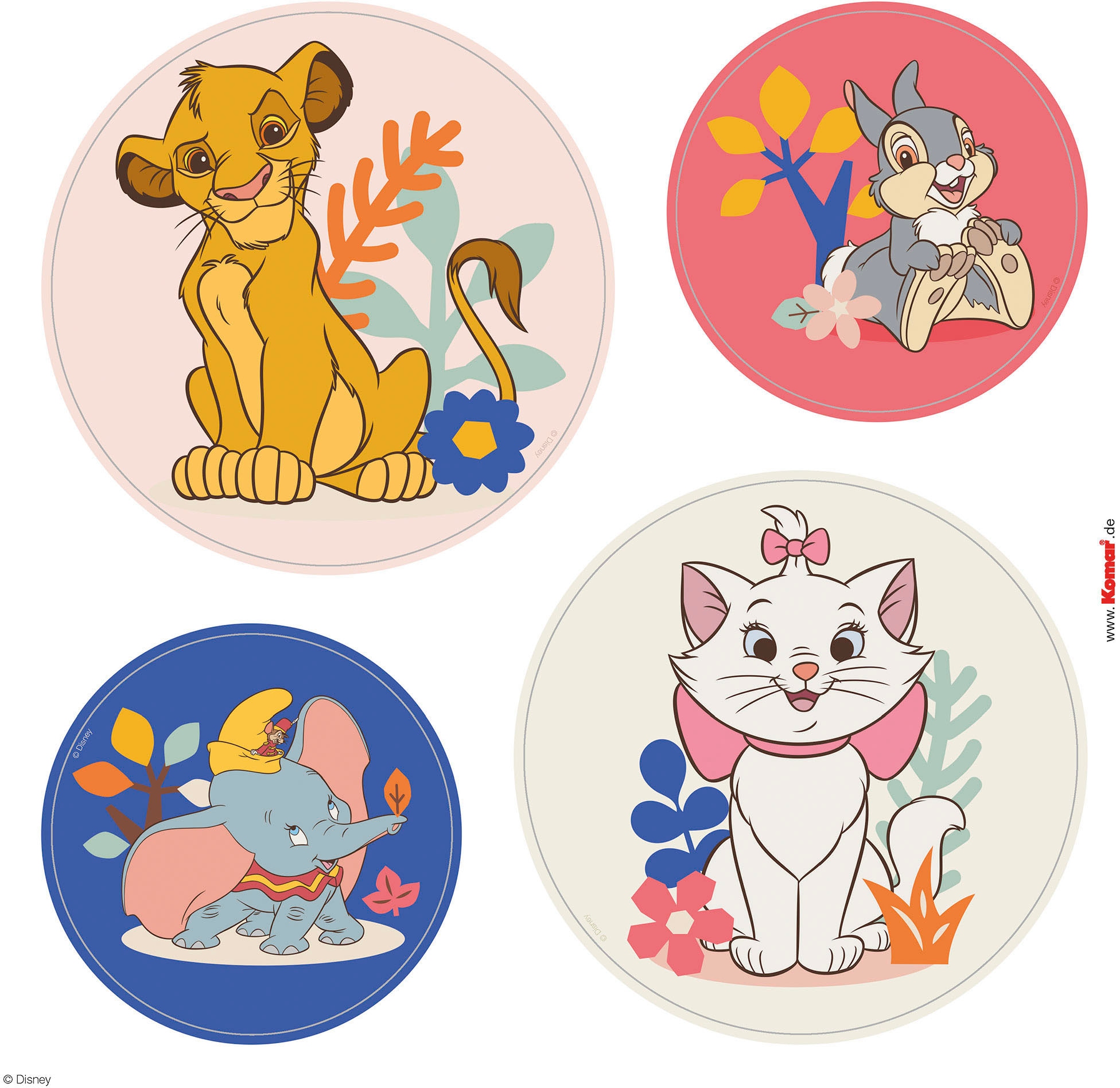 Komar Fensterbild »Better Together Bubbles - Größe 30 x 30 cm, 2 Bogen« Fenstersticker, selbsthaftend