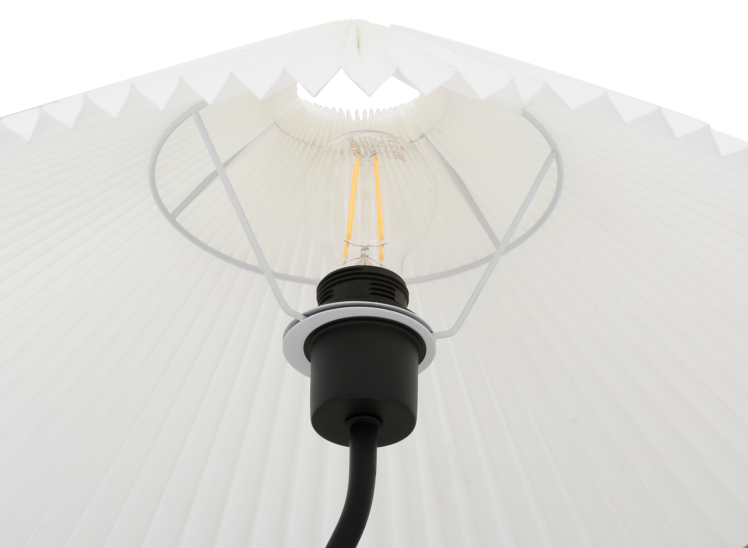 Sonnenschirm kaufen 3 Home flammig-flammig, by XXL Plisseeoptik Garantie Lena Optik Tischlampe, Tischleuchte Jahren | »Letty«, online LeGer Stoffschirm Gercke 1 Papierlampe in mit