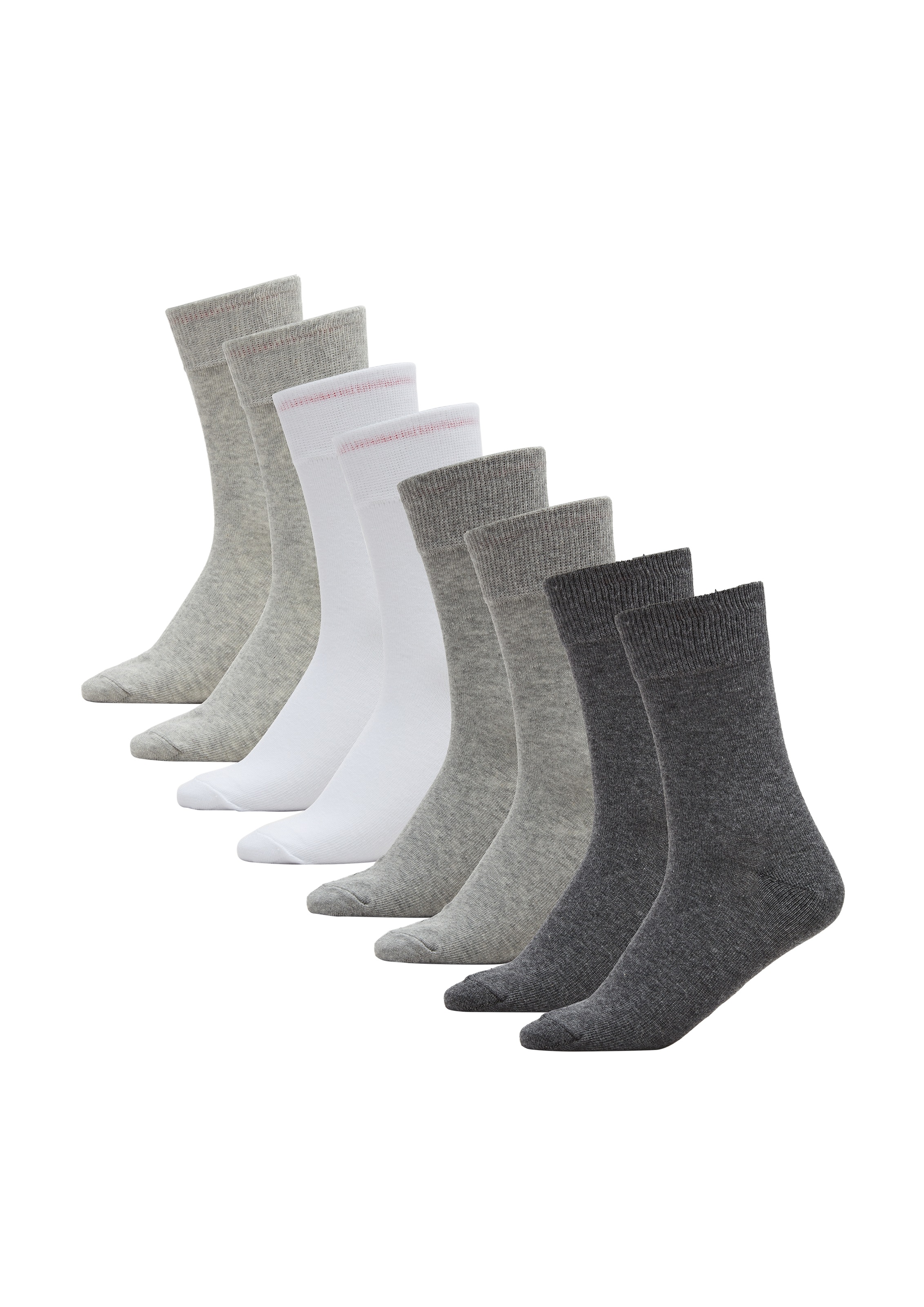s.Oliver Socken »essentials«, (8 Paar), mit weichem Bund