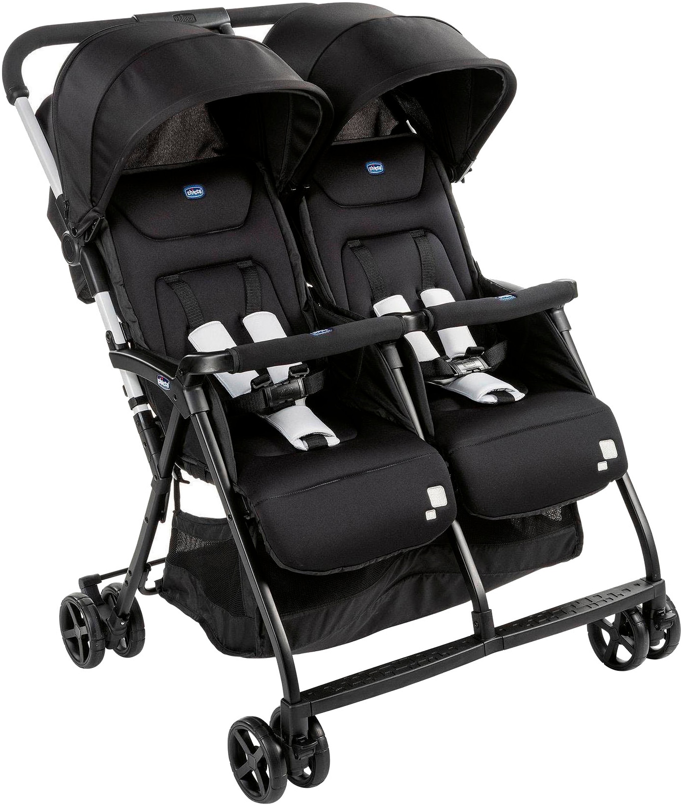 Chicco Zwillingsbuggy "OHlalà Twin, Black Night" 15 kg Zwillingskinderwagen