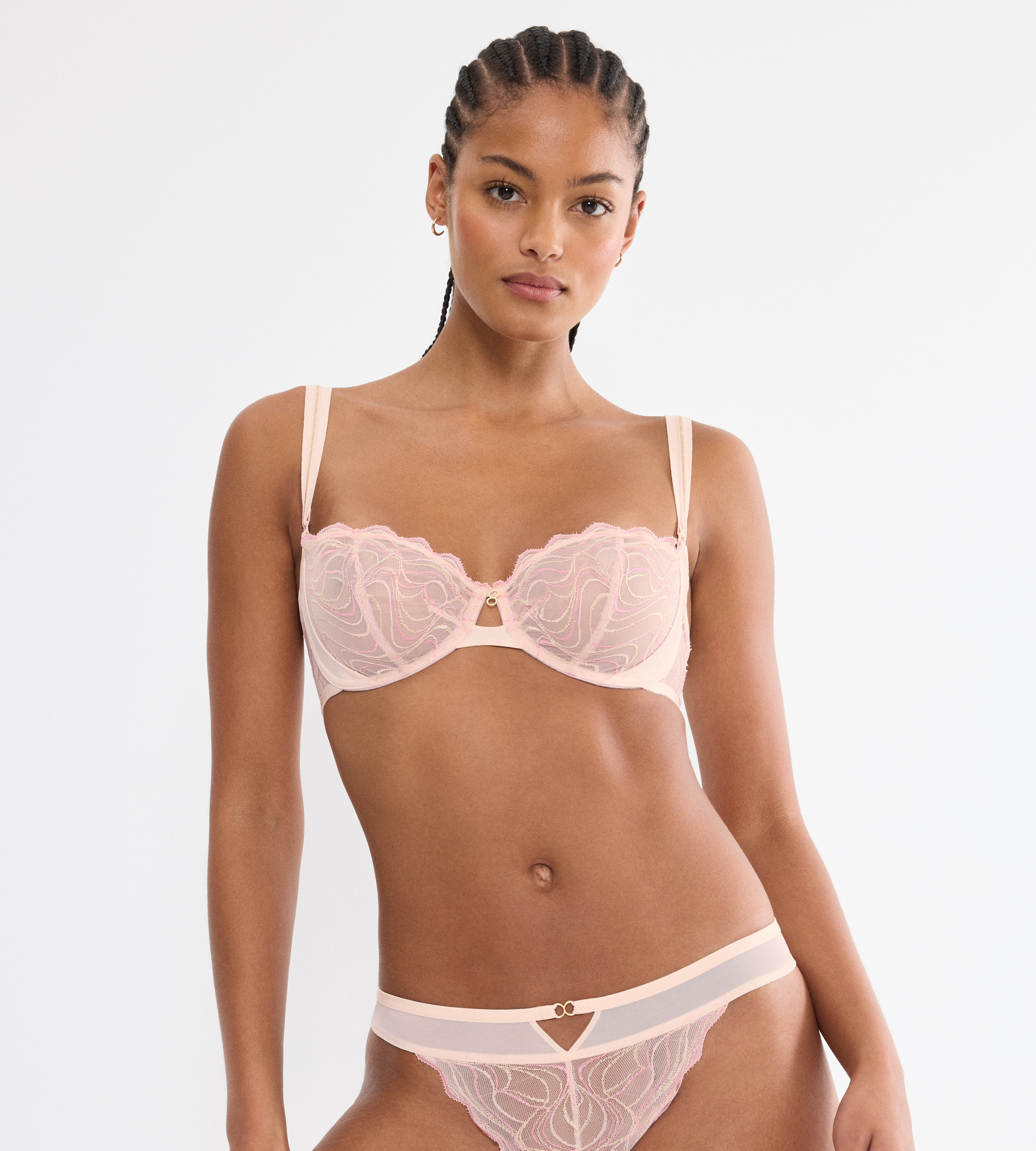 Triumph Balconette-BH »Palina Waves of Glow« leichter Hebe-Effekt, Spitze, verzierte Träger