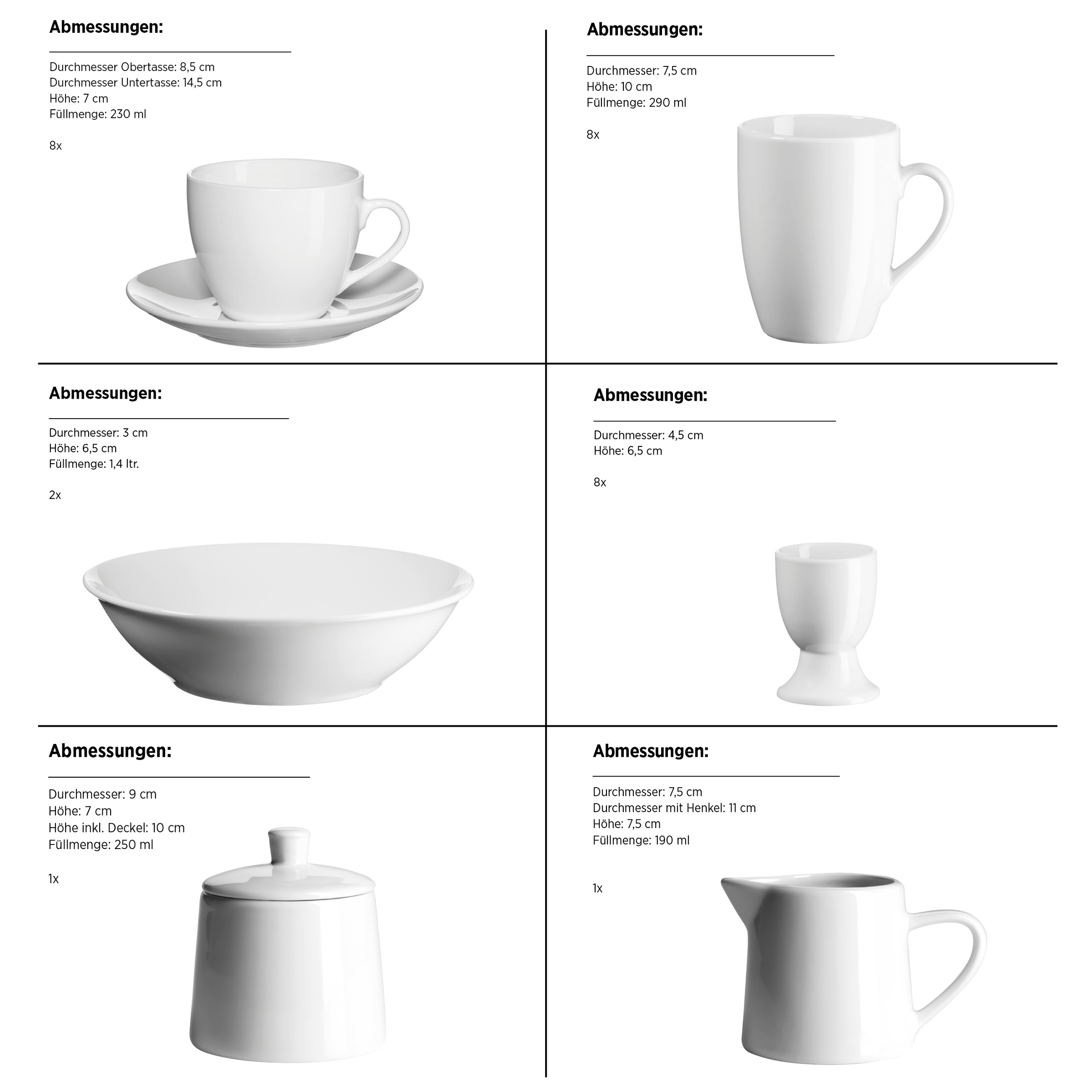 MÄSER Kombiservice »Barca«