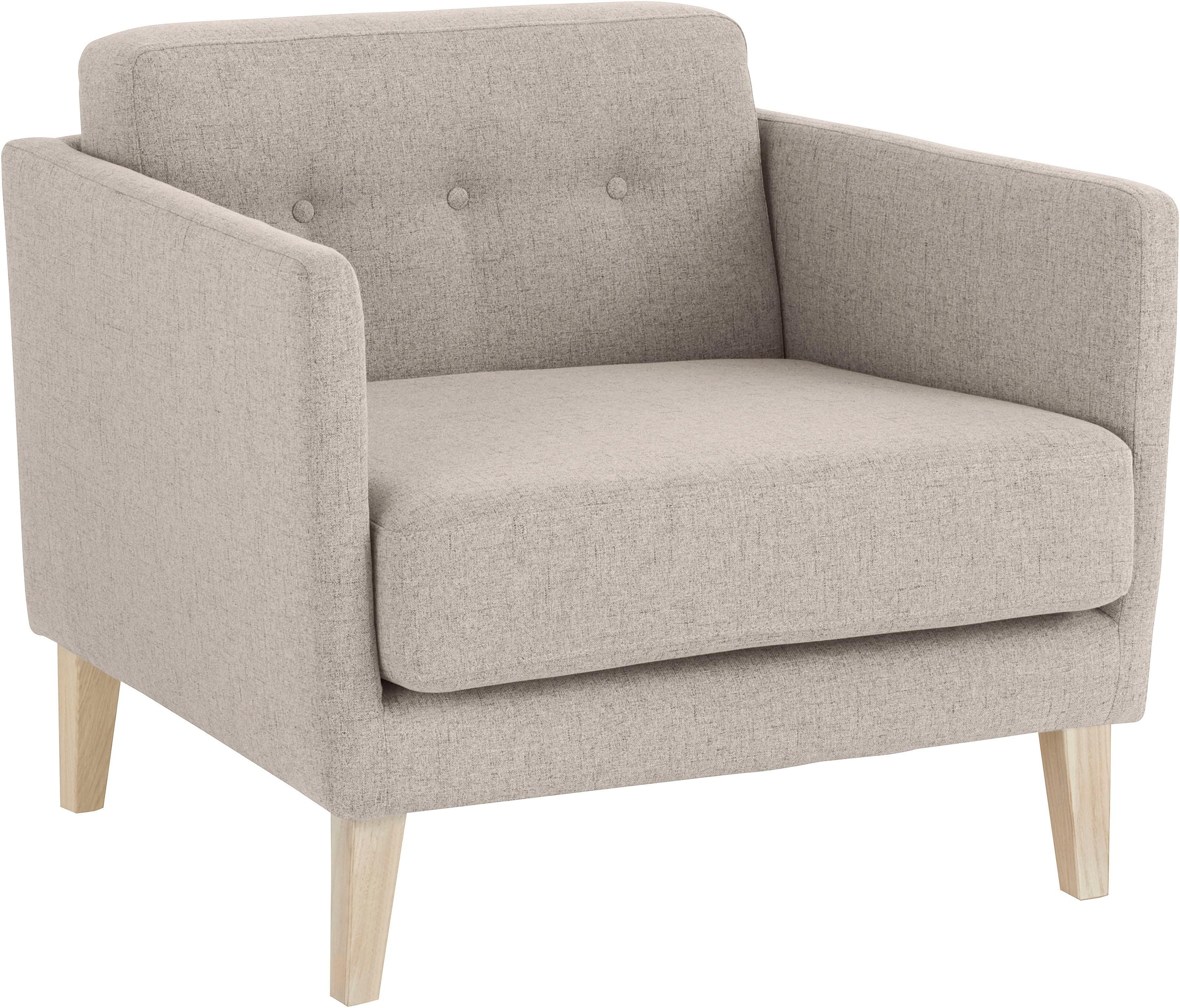 andas Sessel »Raadal«, in skandinavischer Optik, mit Knopfheftung, Design by Morten Georgsen