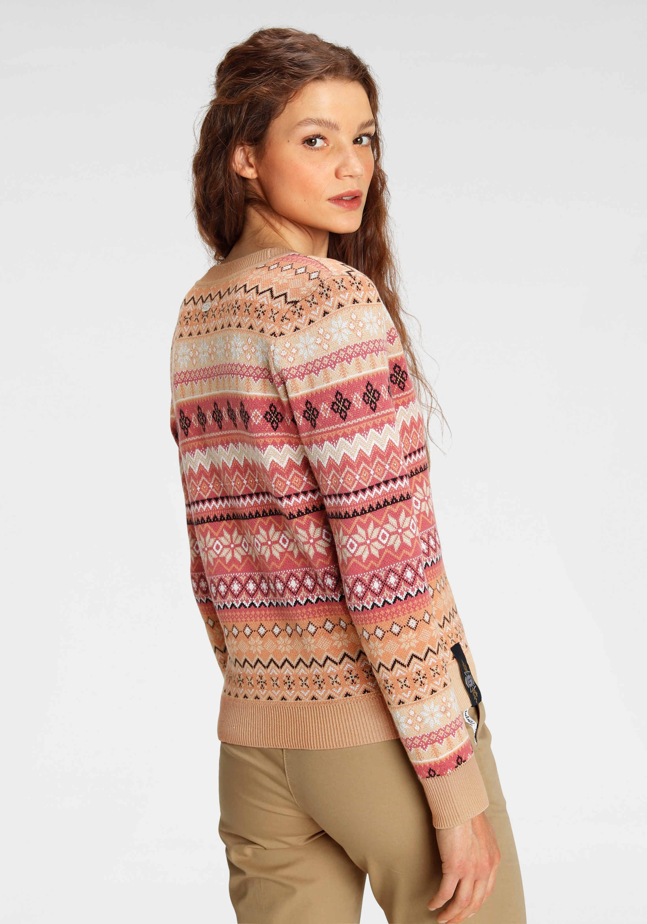 TOM TAILOR Polo Team Cardigan im tollen Norweger-Strickmuster