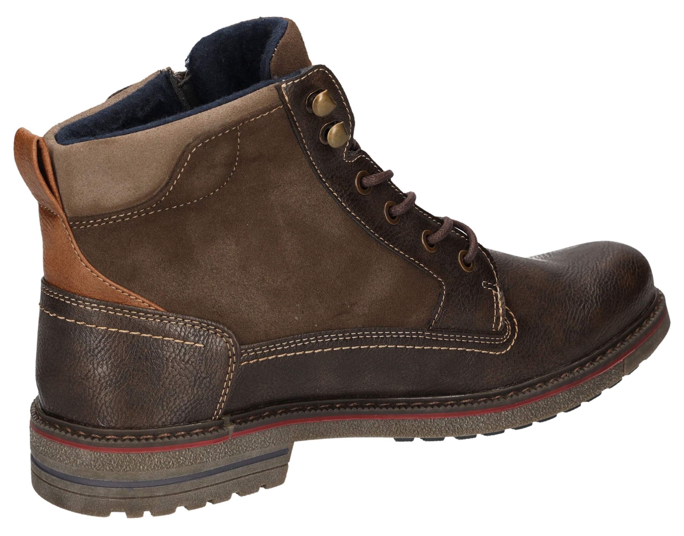 LERROS Schnürboots  Schnürboots, mit seitlichem Reißverschluss